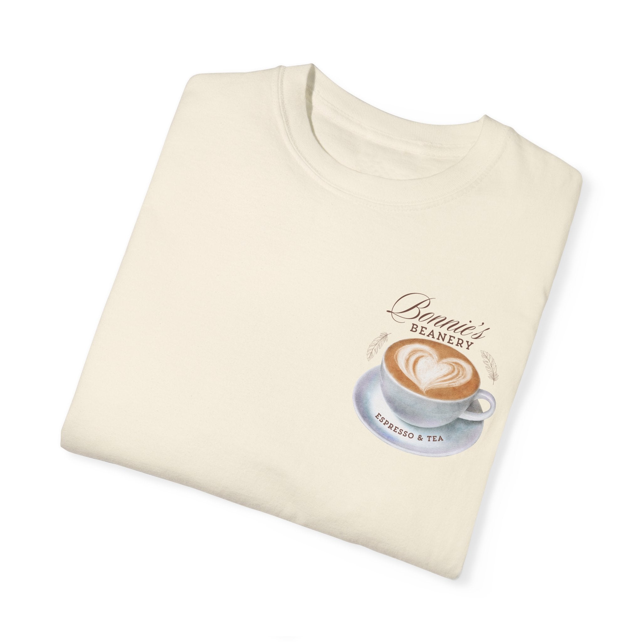Bonnie's Beanery T-Shirt | Soft Cotton Graphic Tee for Women & Men | Casual Wear for Coffee Lovers & Cafe Outings