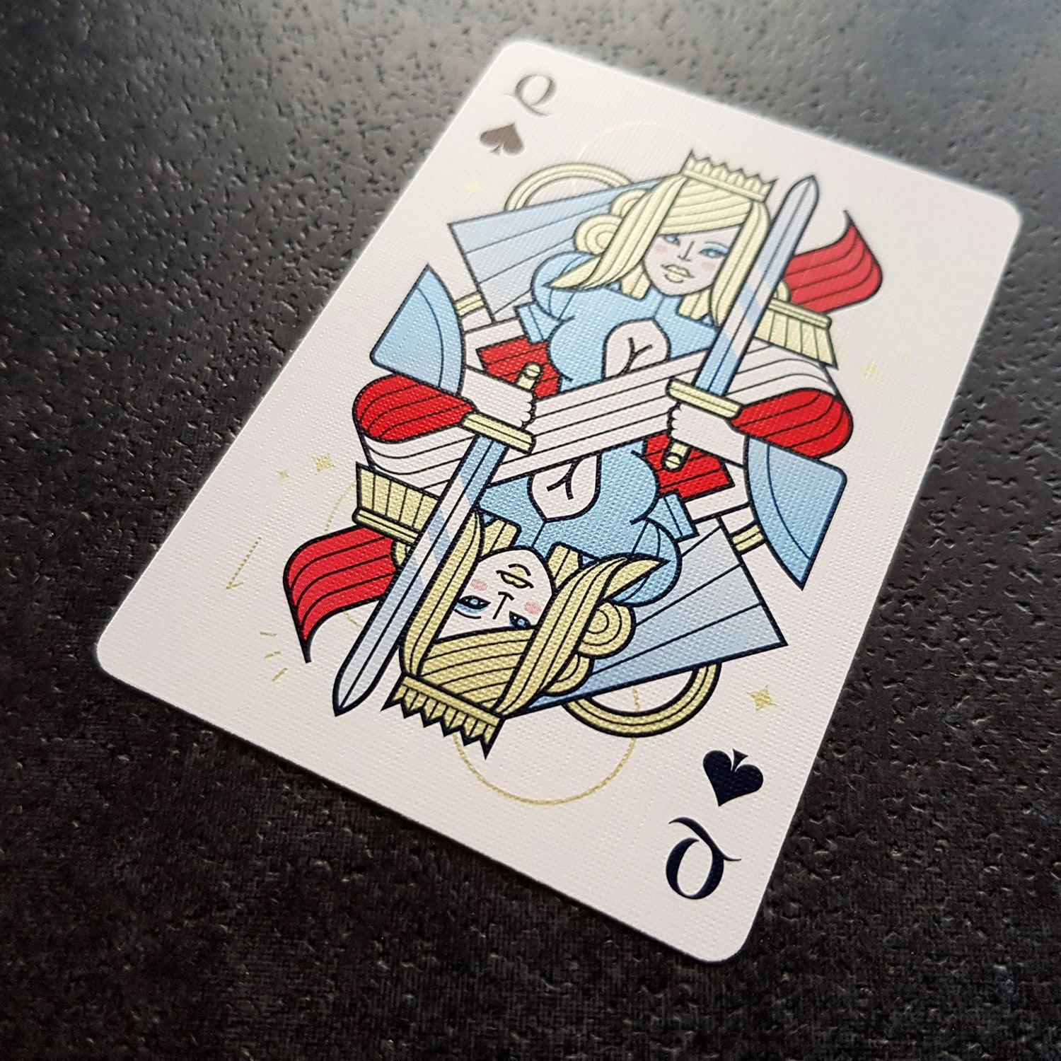 Heroic Tales Playing Cards - Premium Deck for Poker, Magic Tricks & Game Nights | Collectible & Durable Cards for Family Fun & Entertainment
