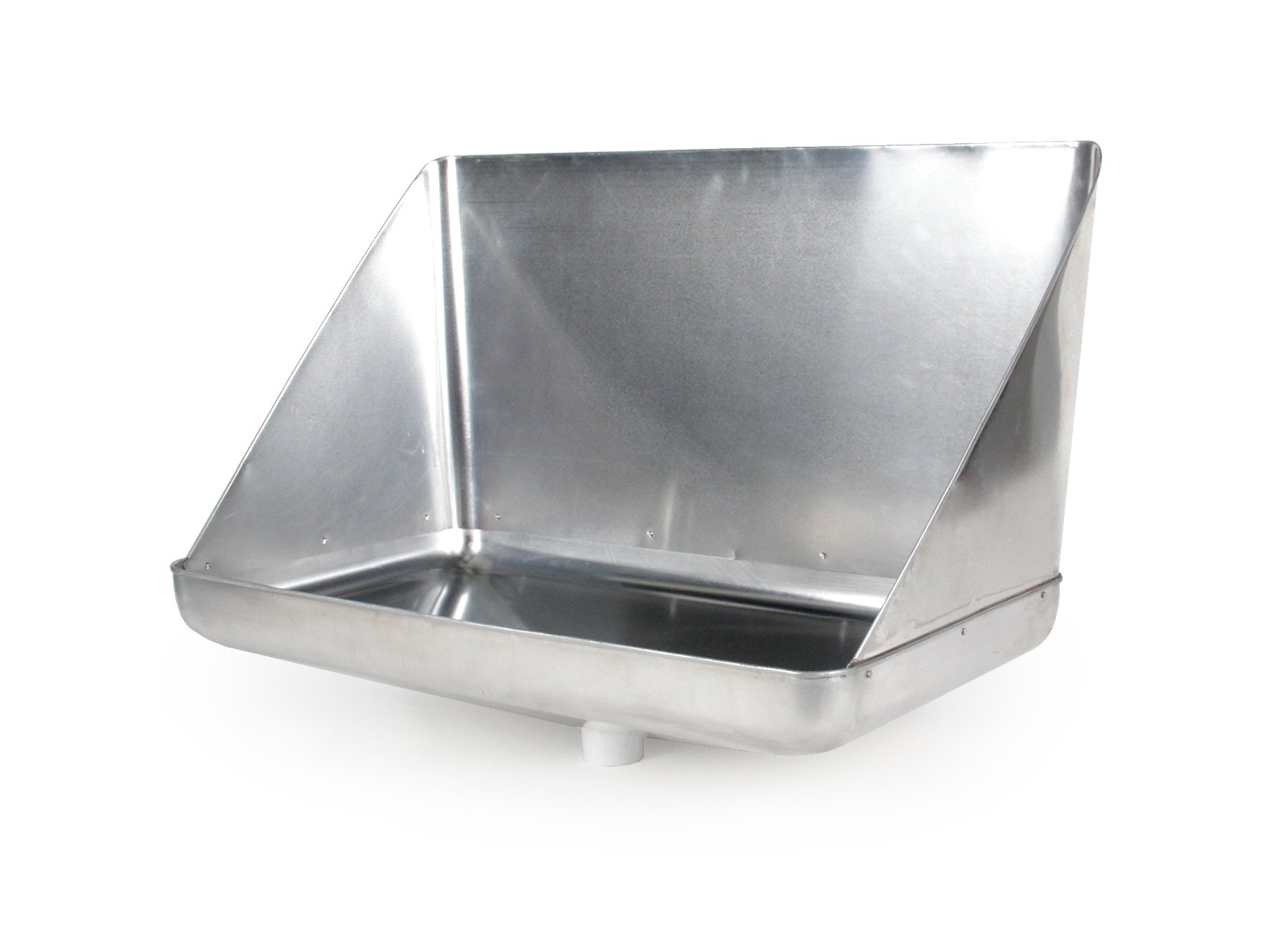 Camco 11430 Aluminum Tankless Water Heater Drain Pan with PVC Fitting - Leak Protection for RV, Tiny Homes & Outdoor Showers - Easy Installation & Durable Design