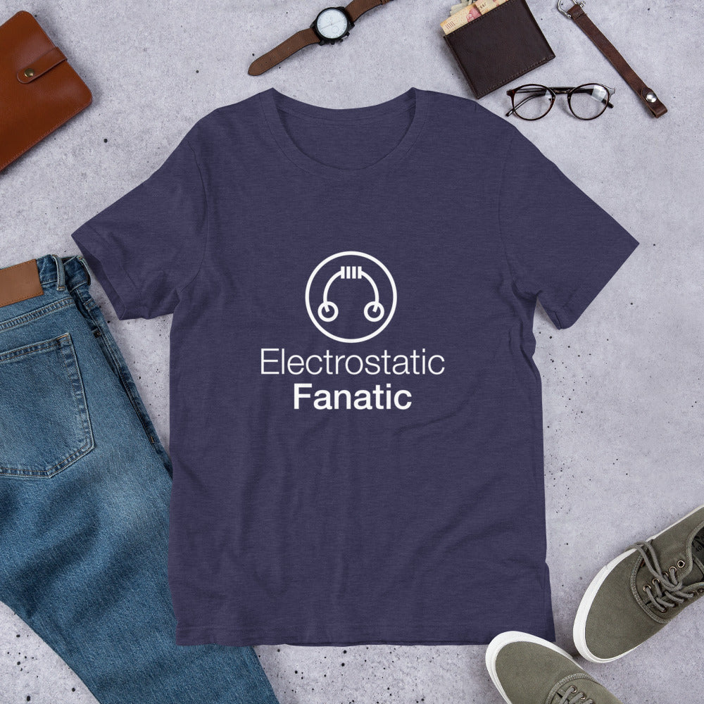 HeadAmp Electrostatic Fanatic T-Shirt - Premium Cotton Graphic Tee for Music Lovers & Audiophiles - Perfect for Concerts, Gifts & Casual Wear