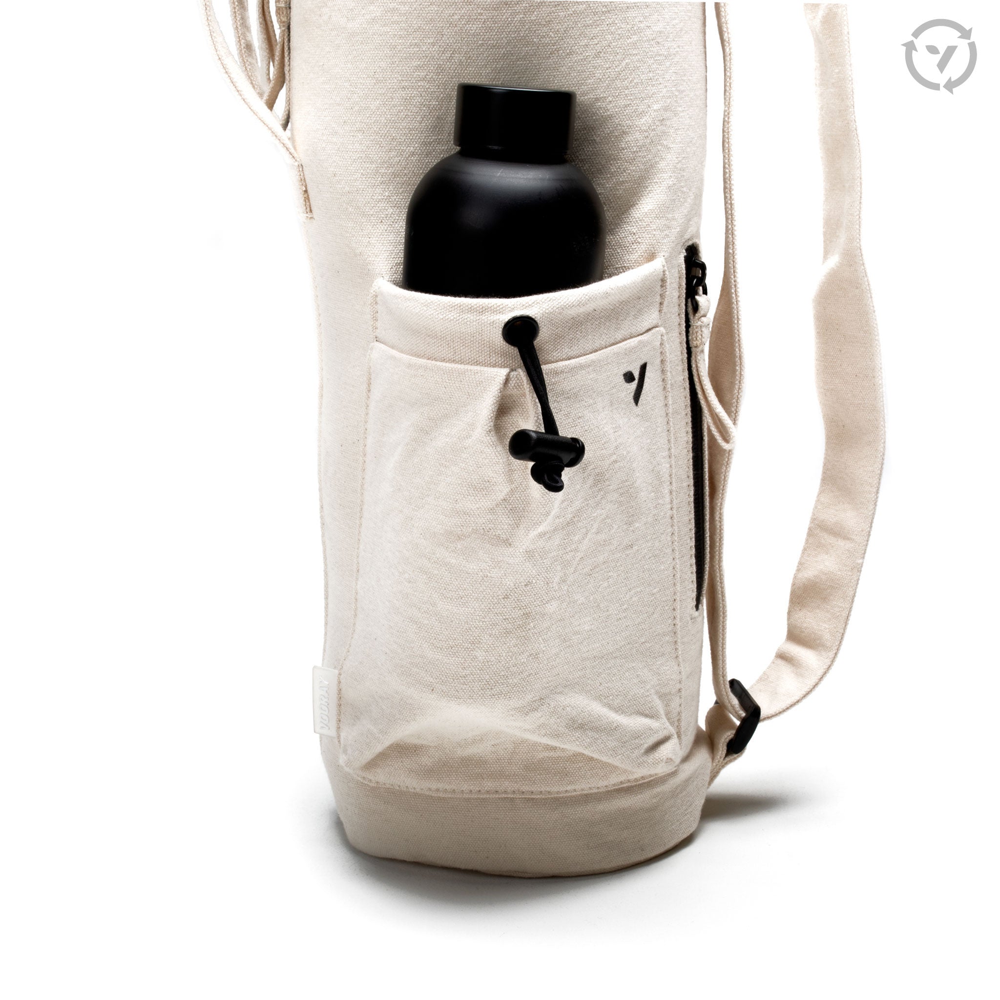 Avani Eco-Friendly Yoga Bag - Natural Cotton Yoga Mat Carrier for Women & Men - Perfect for Yoga, Gym, Travel & Outdoor Activities