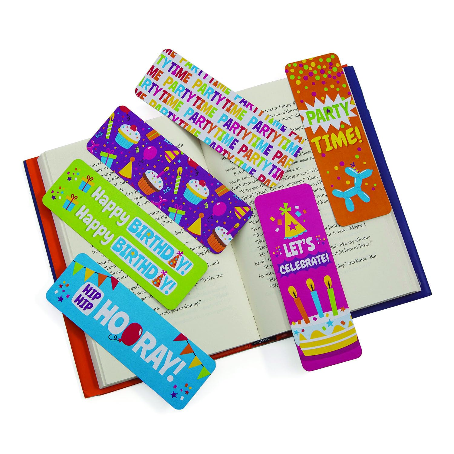 48-Piece Happy Birthday Bookmarks Set - Premium Stationery for Party Favors, Gifts, and Reading Accessories