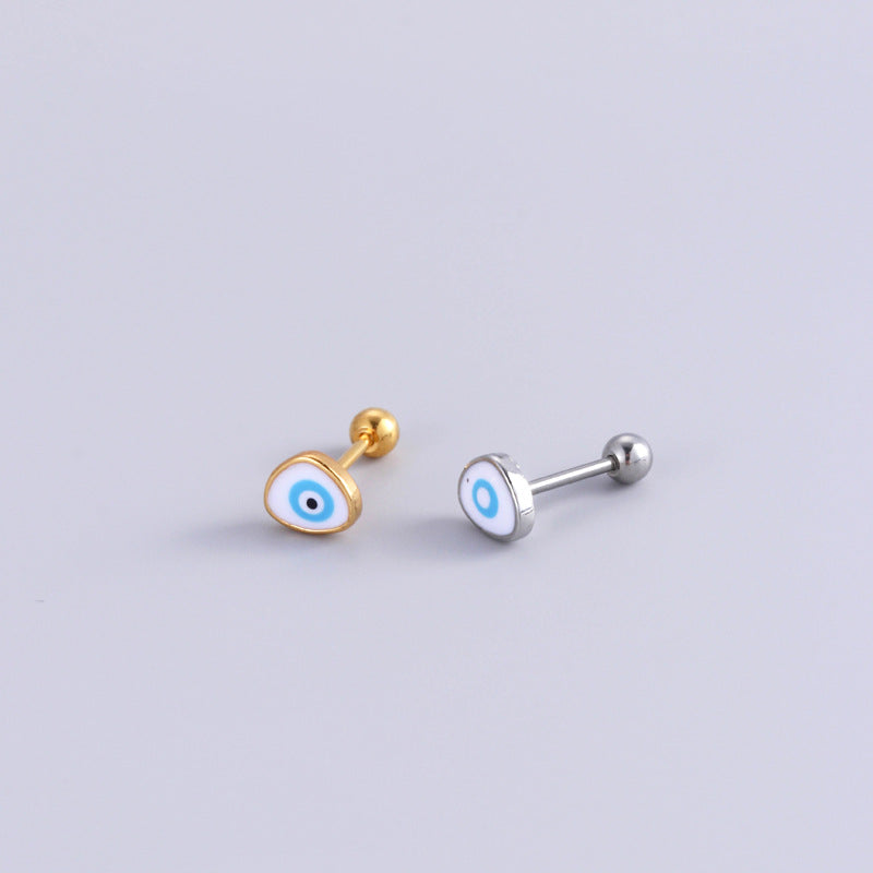20G Evil Eye Cartilage Tragus Piercing Jewelry - Stainless Steel Tragus Hoop Earrings for Women | Perfect for Everyday Wear, Parties & Spiritual Protection