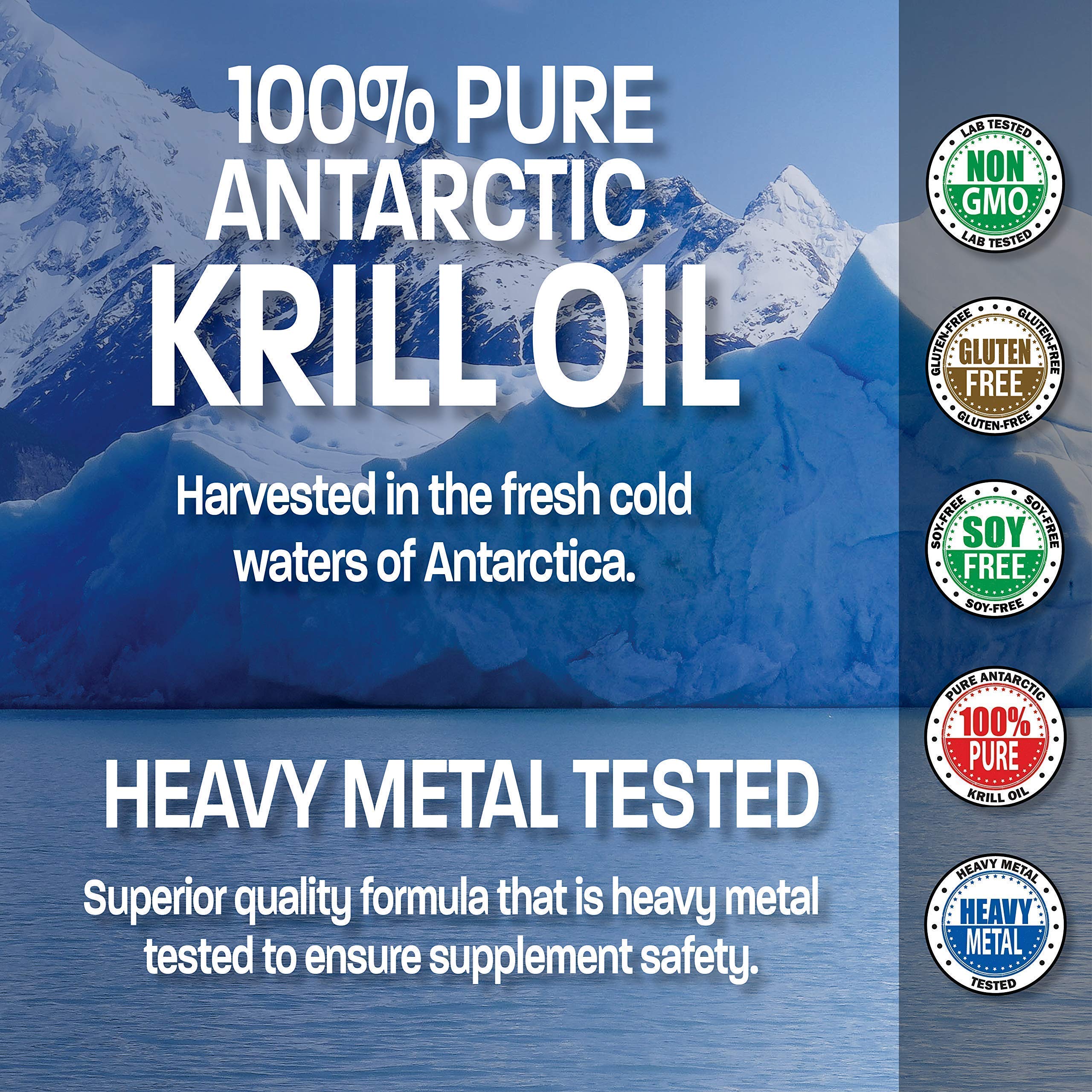 Premium Hydrolyzed Marine Collagen Peptides Protein Powder with Antarctic Krill Oil 1000mg - Rich in Omega-3 EPA & DHA for Skin, Hair & Joint Support - Ideal for Smoothies, Shakes & Daily Wellness Routine