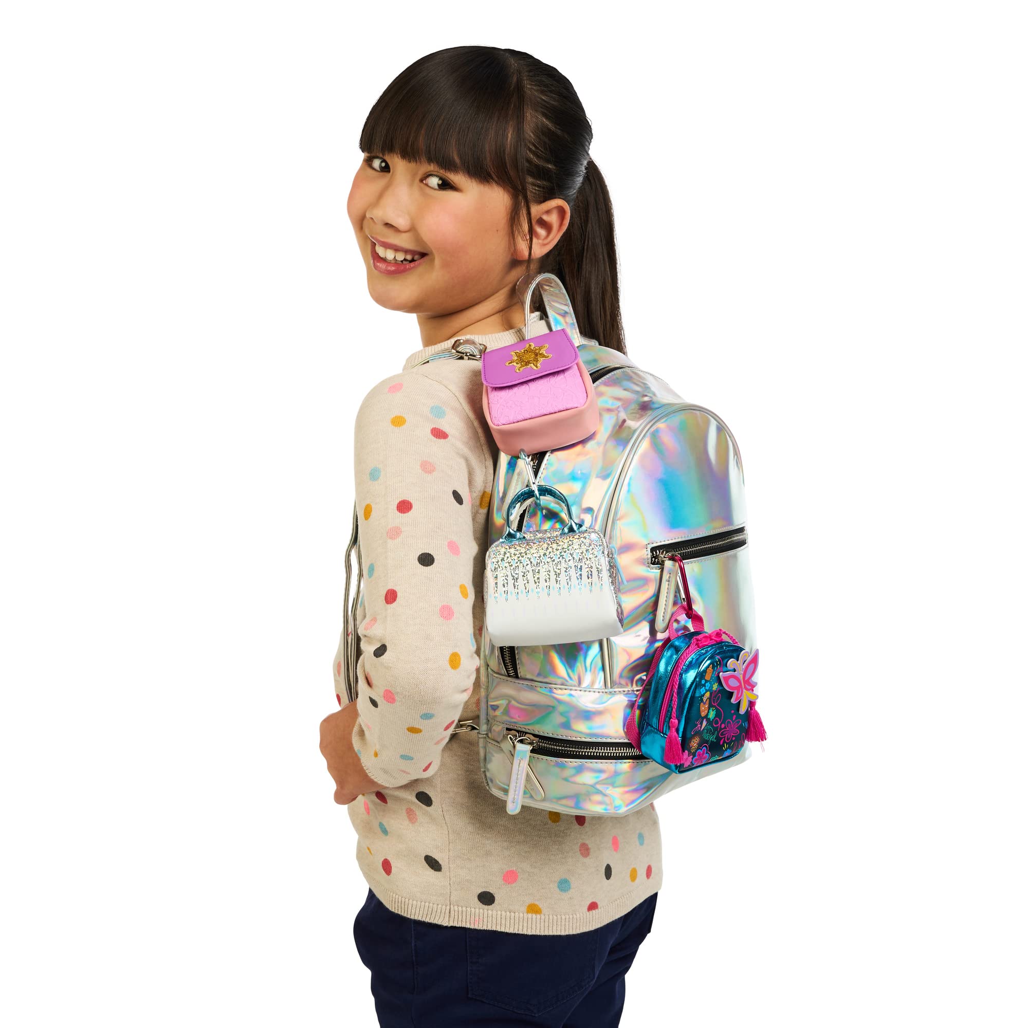 Collectible Micro Disney Character Handbags & Backpacks - 6 Mini Surprises Inside (Style Varies) | Perfect for Disney Fans, Toy Collectors & Party Favors | REAL LITTLES Series