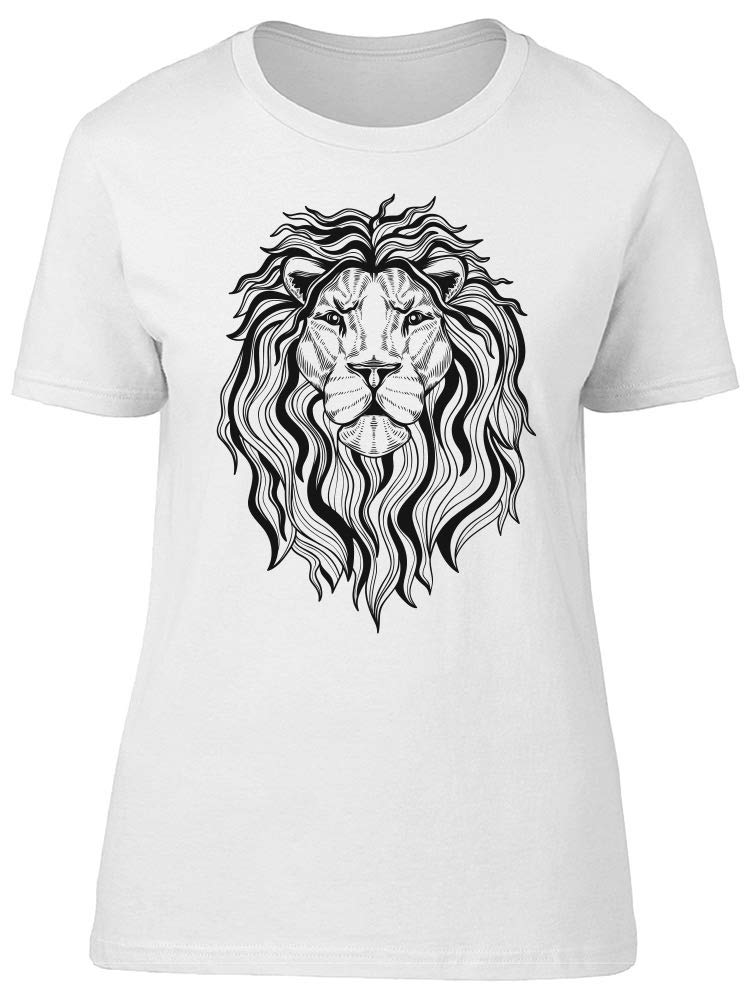 Men's Lion Head Pencil Drawing T-Shirt - Stylish Graphic Tee for Casual Wear, Street Fashion & Gifts