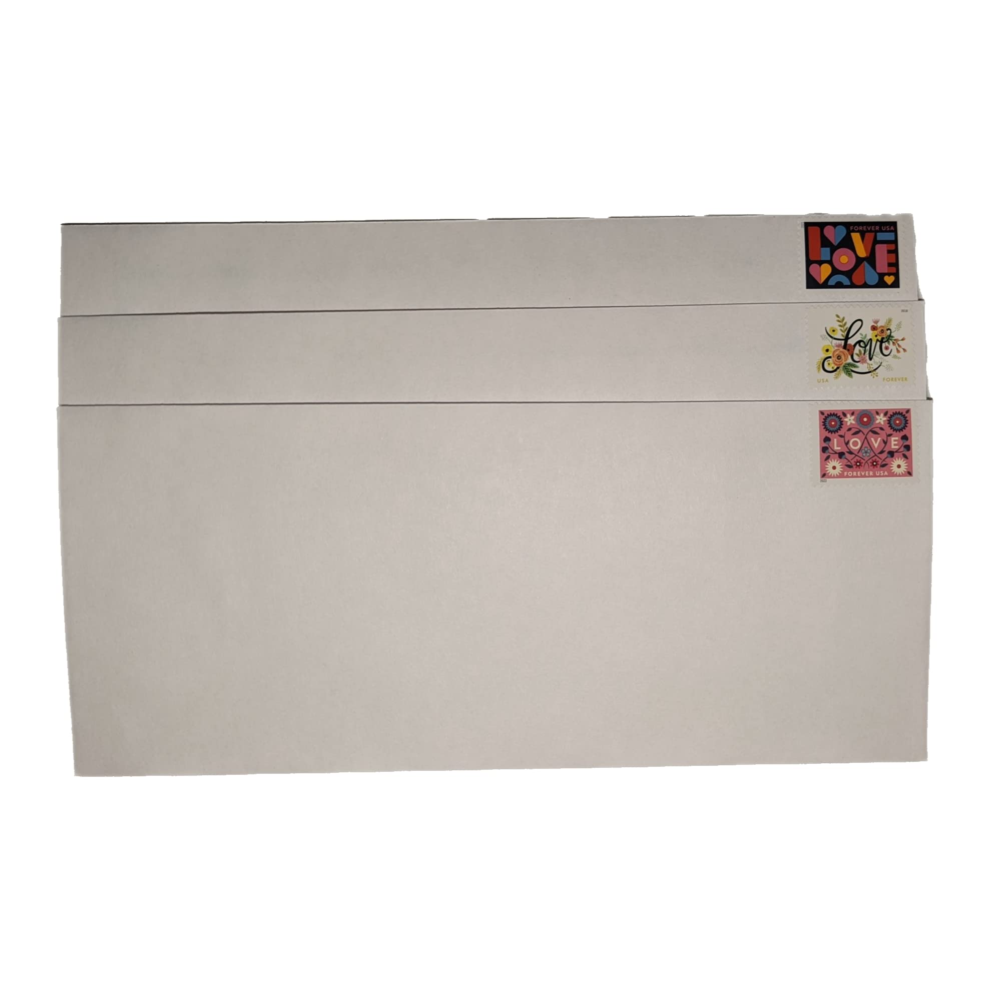 60pcs Pre-Stamped Envelopes with Love Heart Design - Perfect for Wedding Invitations, Greeting Cards & Special Occasions