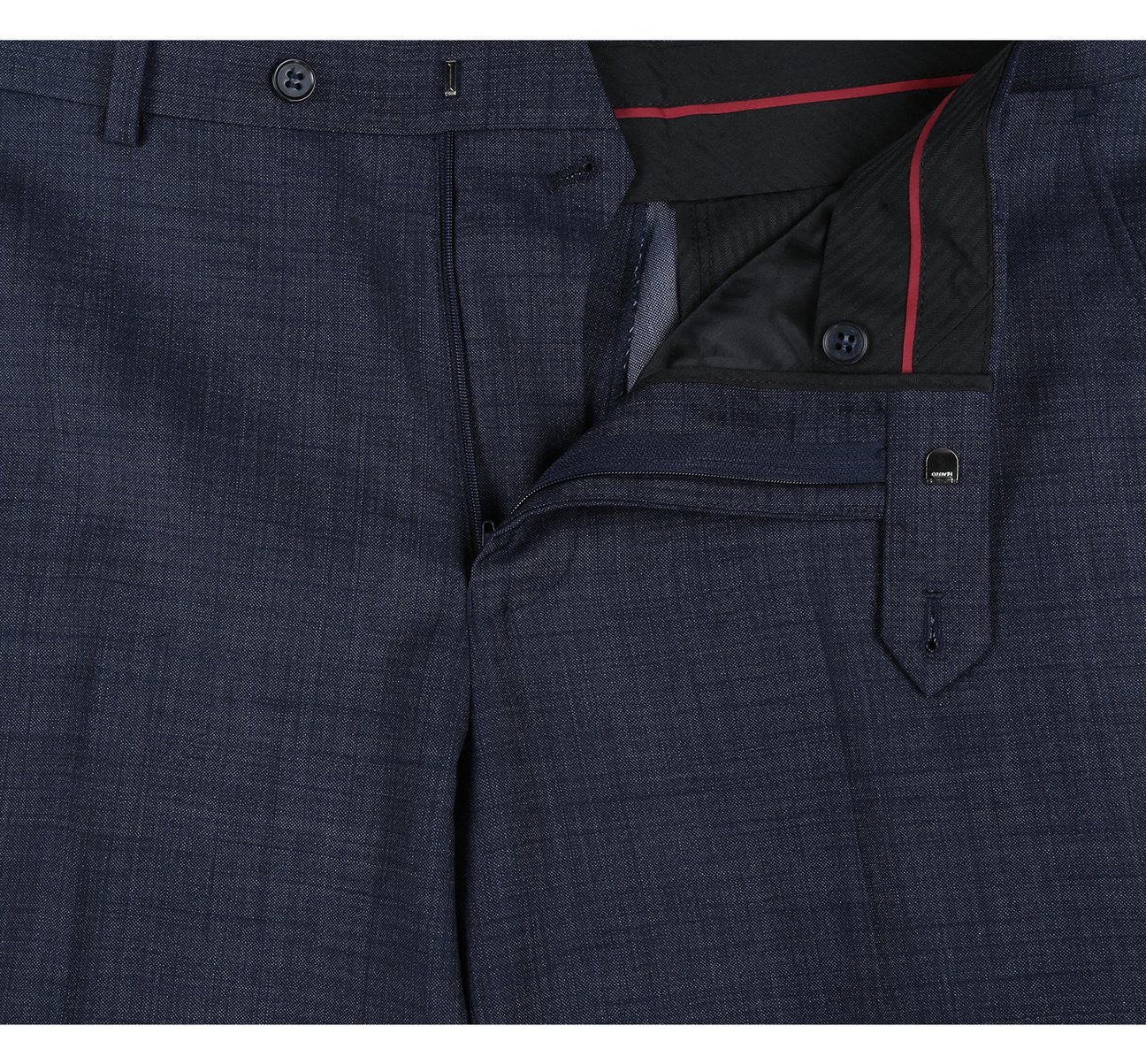 Alessandro Vitello by Renoir Navy Blue Two-Piece Classic Fit Wool Blend Suit 558 3 | Premium Business Attire for Weddings, Office & Formal Events