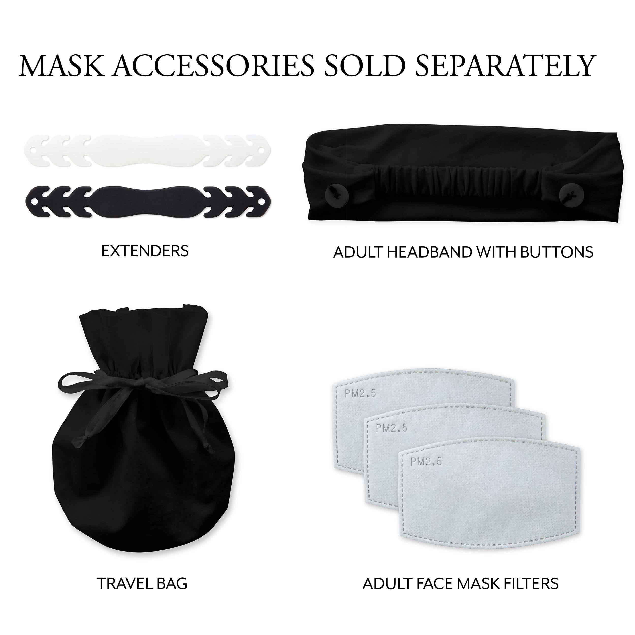 WEDDINGSTAR 3-Ply Washable Reusable Kids Face Mask with Filter Pocket - Adjustable Gentleman Robots Design - Perfect for School, Parties & Daily Protection