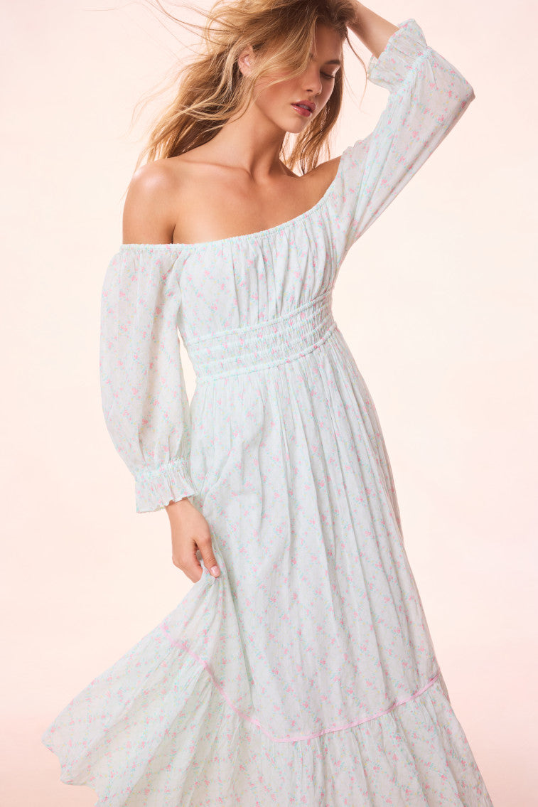 Dobrianna Re Edition Cotton Maxi Dress - Women's Flowy Summer Long Dress with Pockets | Perfect for Beach, Vacation & Casual Outings