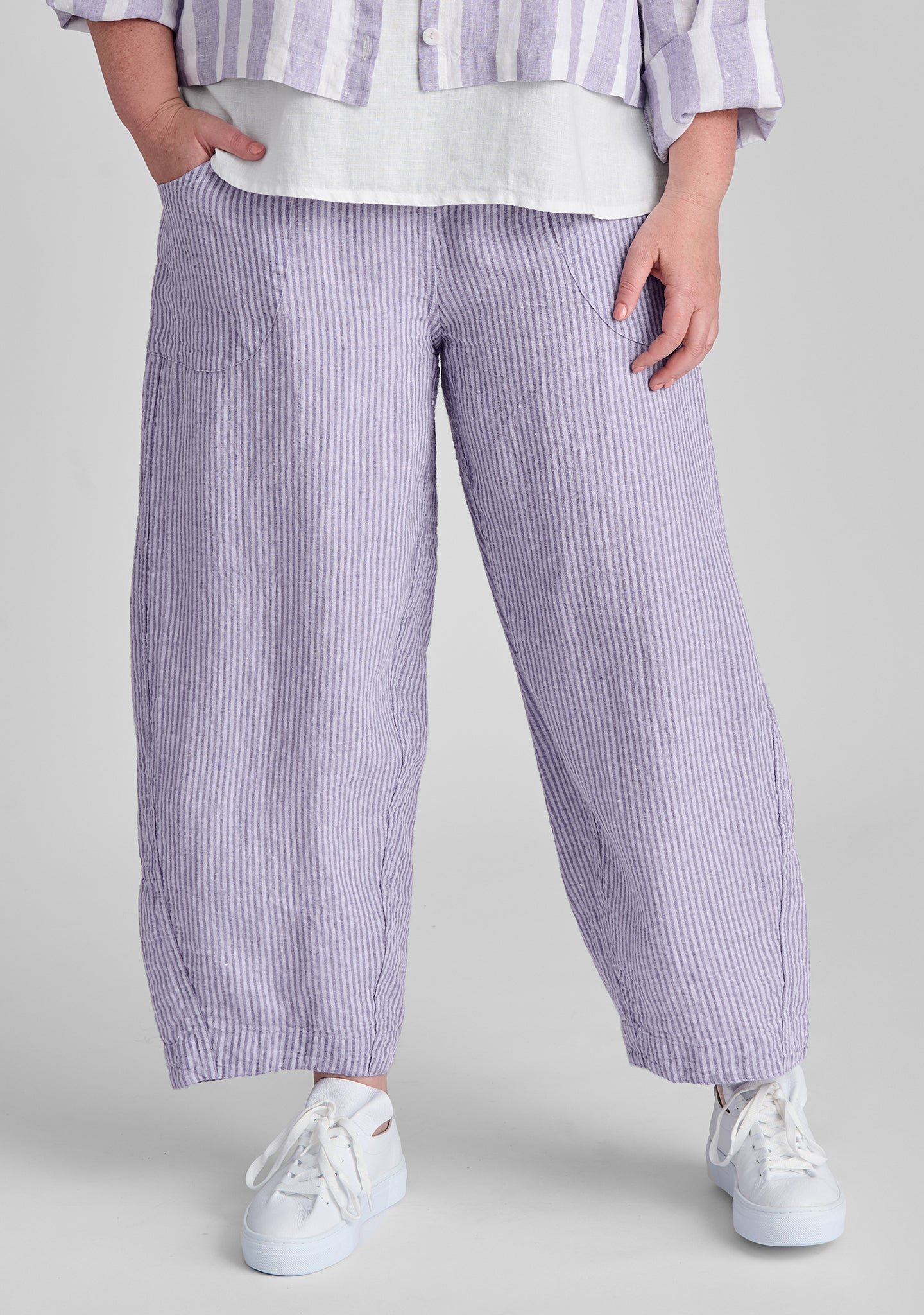 Seamly Linen Pants for Women - Breathable Comfortable Summer Wide Leg Trousers - Perfect for Beach, Vacation & Casual Wear