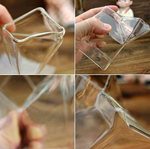 Glass Milk Carton - Kawaii Aesthetic Clear Drinking Cup & Cute Mini Creamer Container - Perfect Small Gift for Coffee, Tea & Milk Lovers - Ideal for Home, Office & Cafe Use