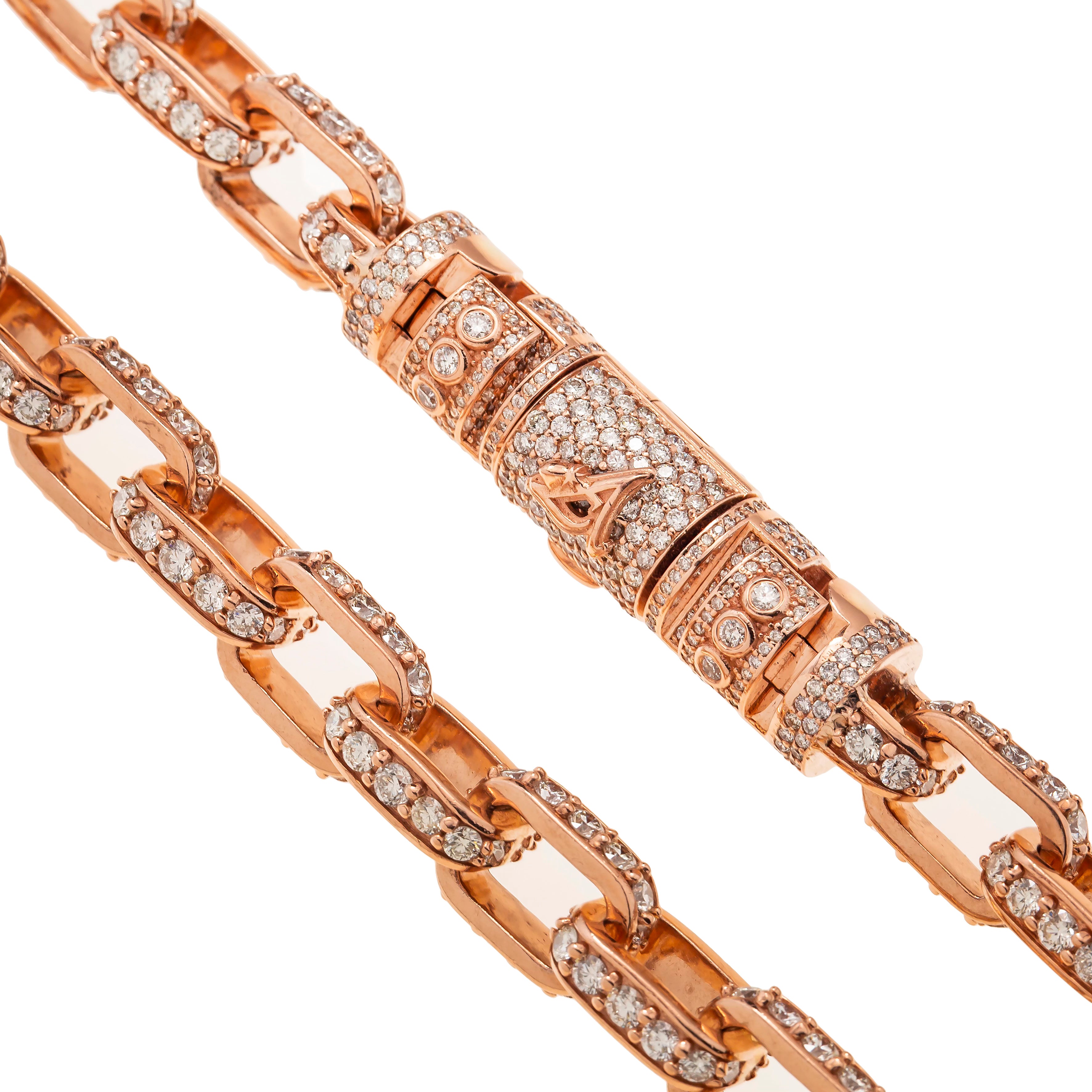 14K Solid Gold Hermes Link Chain Necklace - 40.7 Carat Total Weight - Elegant Jewelry for Women, Perfect for Parties, Weddings & Special Occasions