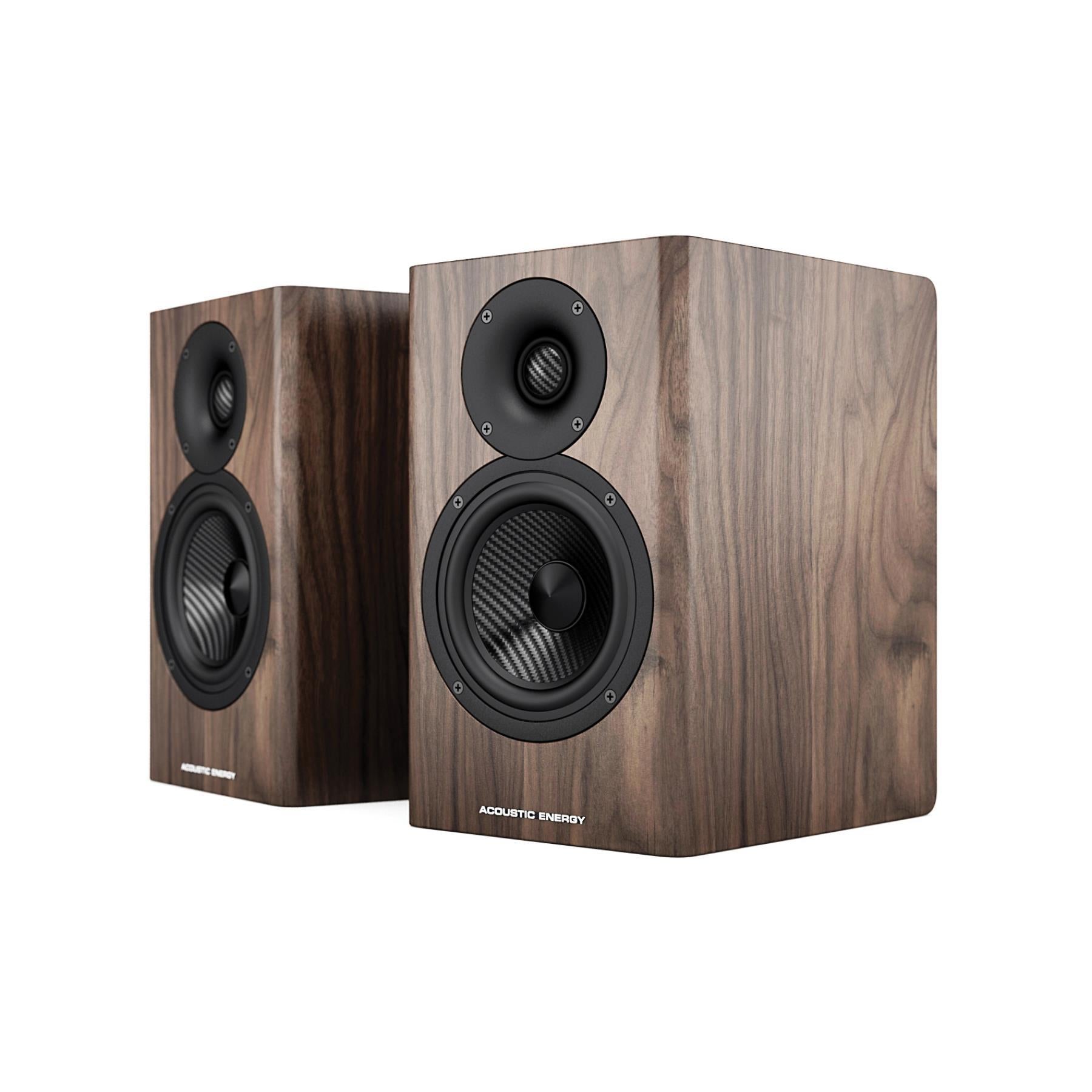 Acoustic Energy AE500 Compact Stand Mount Loudspeaker - High-Fidelity Bookshelf Speakers for Home Audio, Music & Movie Theater Systems