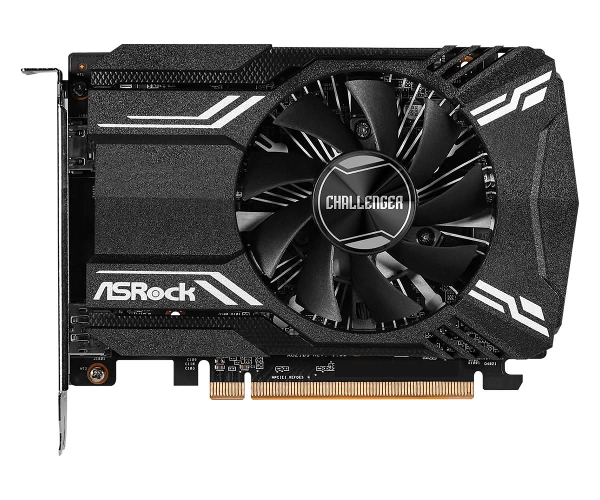 ASRock AMD Radeon RX 6400 4GB GDDR6 Graphics Card - High Performance GPU for Gaming, Video Editing & 4K Streaming | Desktop PC Build Upgrade
