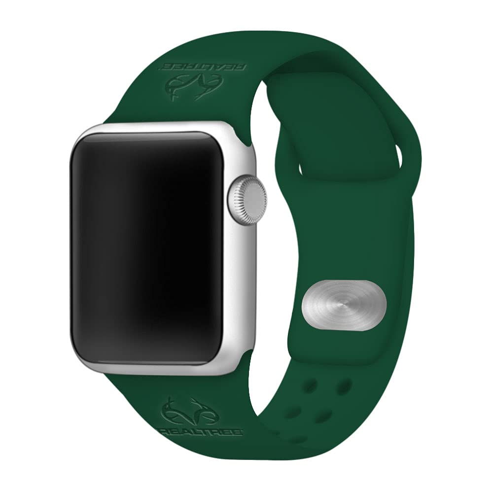 Realtree Engraved Silicone Sport Band for Apple Watch - Durable & Comfortable Fitness Tracker Strap - Perfect for Running, Hiking & Outdoor Activities
