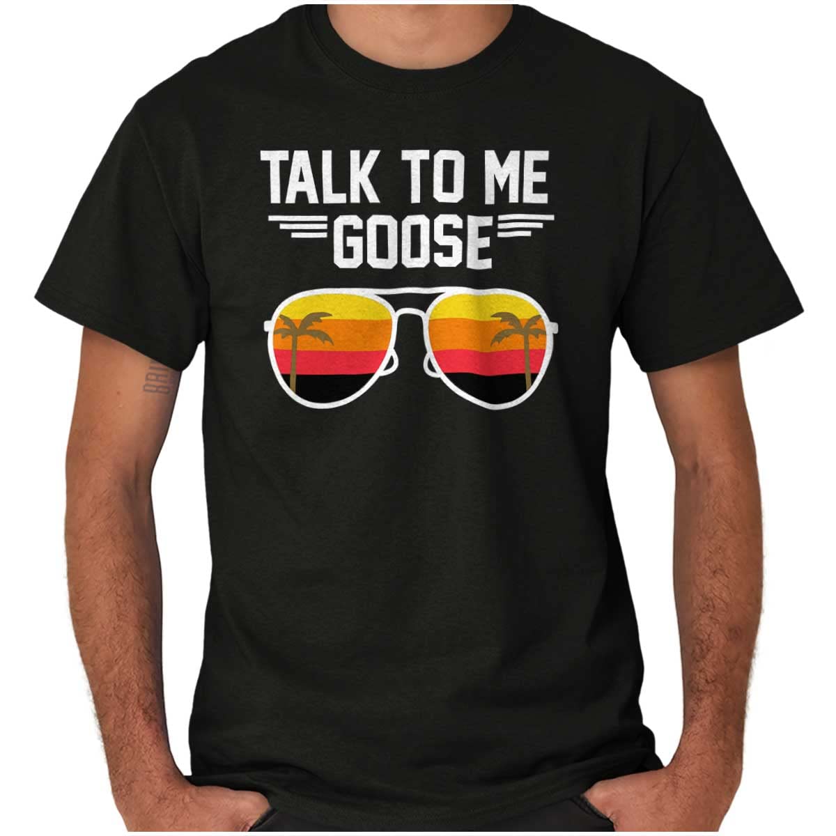 Trendy Sunset Graphic T-Shirt for Men & Women - Funny 'Talk to Me Goose' Design - Perfect for Beach, Summer Outfits & Casual Wear