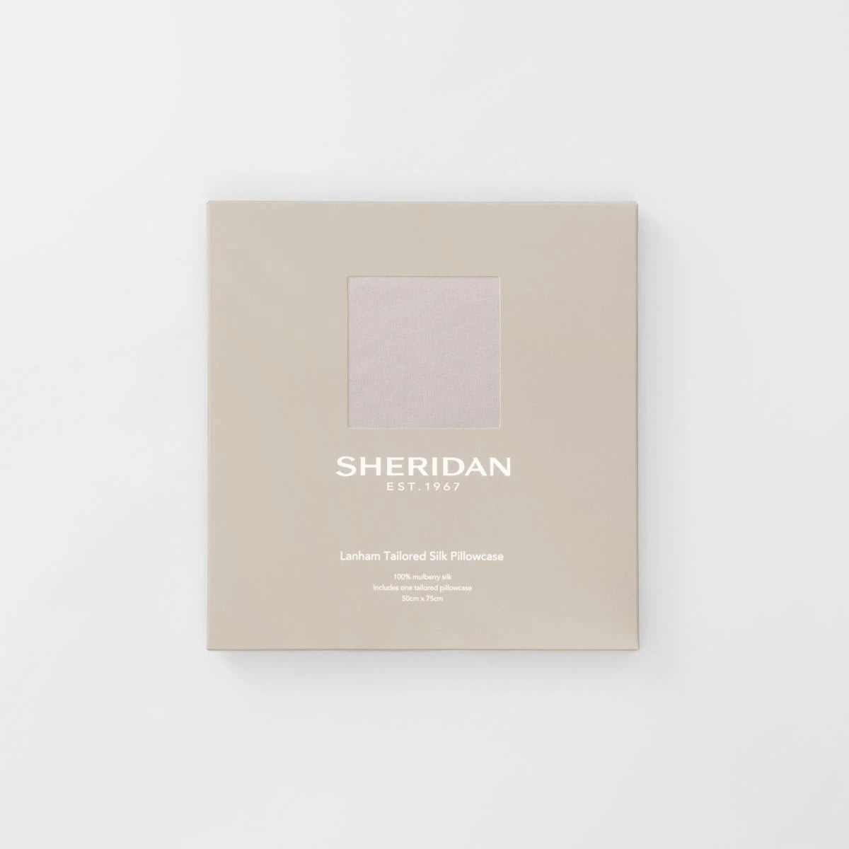 Sheridan Lanham BONE Silk Pillowcase - Premium 100% Mulberry Silk Pillow Cover for Hair & Skin Care - Luxury Bedding for Side & Back Sleepers - Perfect for Anti-Aging & Reducing Bedhead