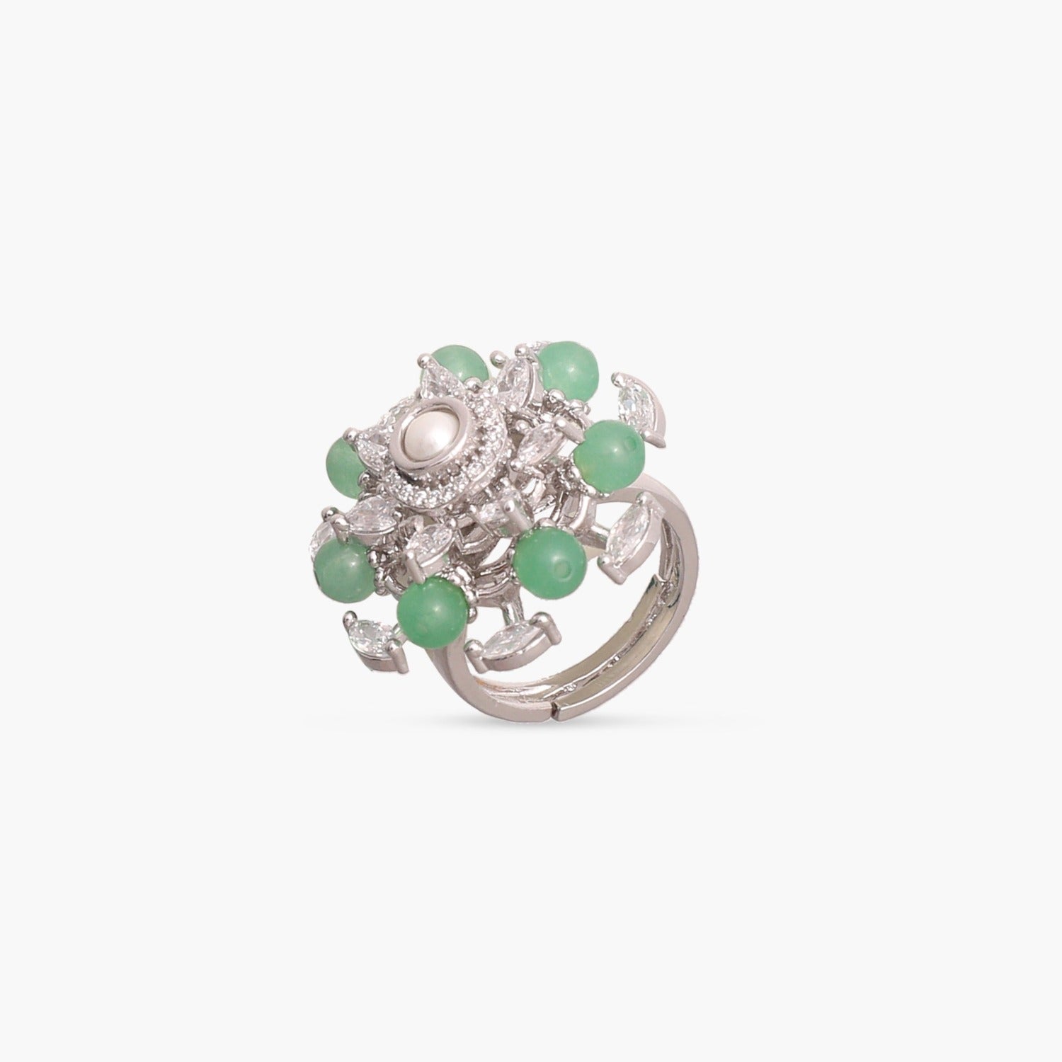 Elegant Eloise CZ Cocktail Ring - Sparkling Cubic Zirconia Statement Jewelry for Women | Perfect for Parties, Weddings & Evening Events