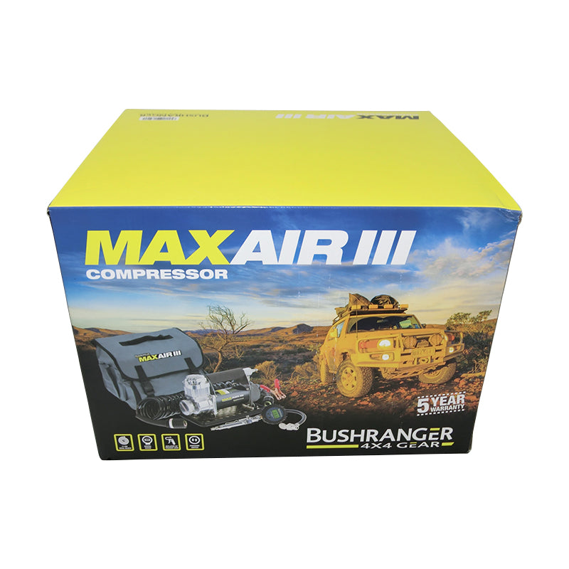 Bushranger 12V Max Air III Portable Air Compressor - 55X23 High Performance, 5-Year Warranty - Ideal for Off-Road Vehicles, Tires, Inflatables & Outdoor Adventures