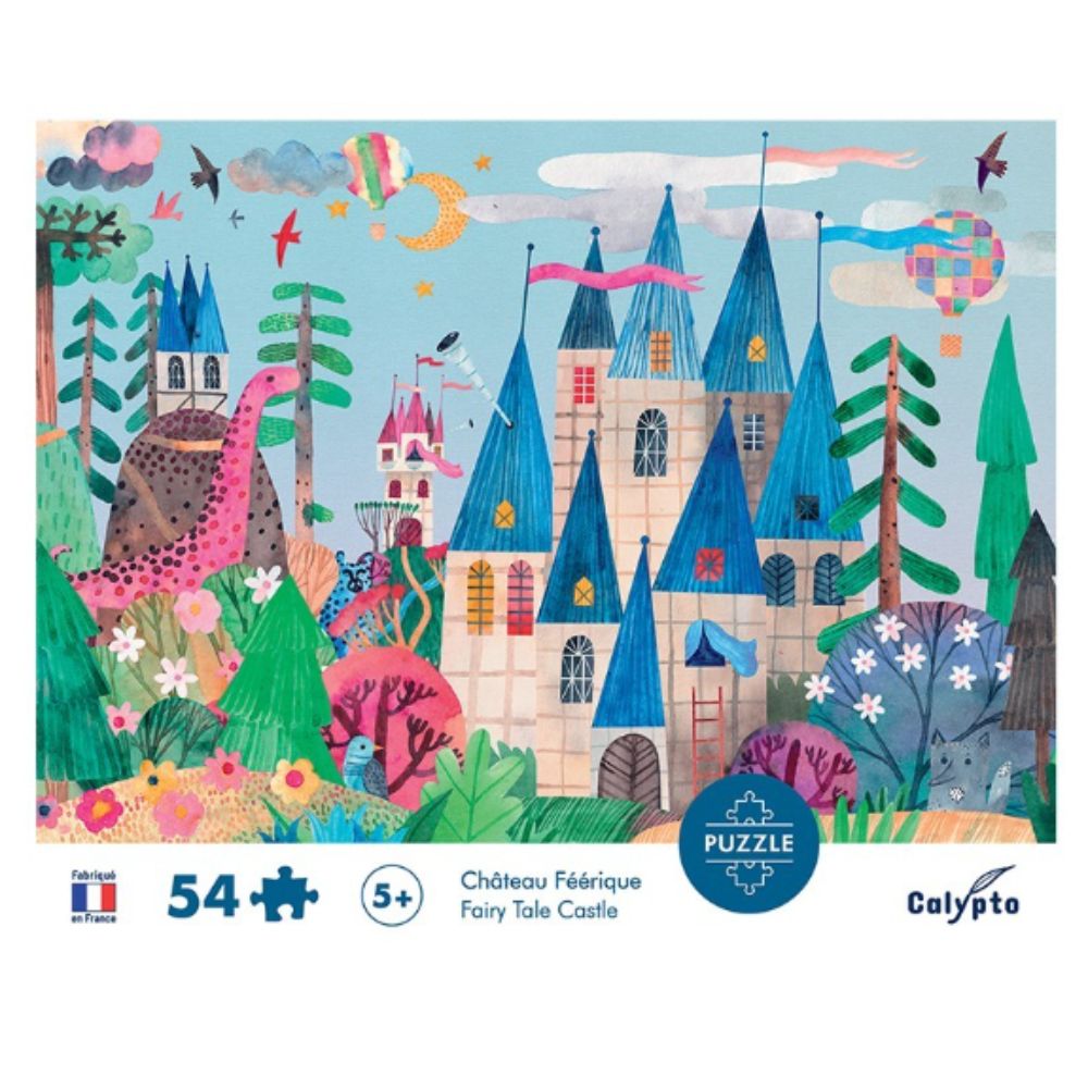 Calypto Jigsaw Puzzle - Fairy Tale Castle 54 Pieces for Kids | Educational Toy for Family Game Night & Classroom Activities