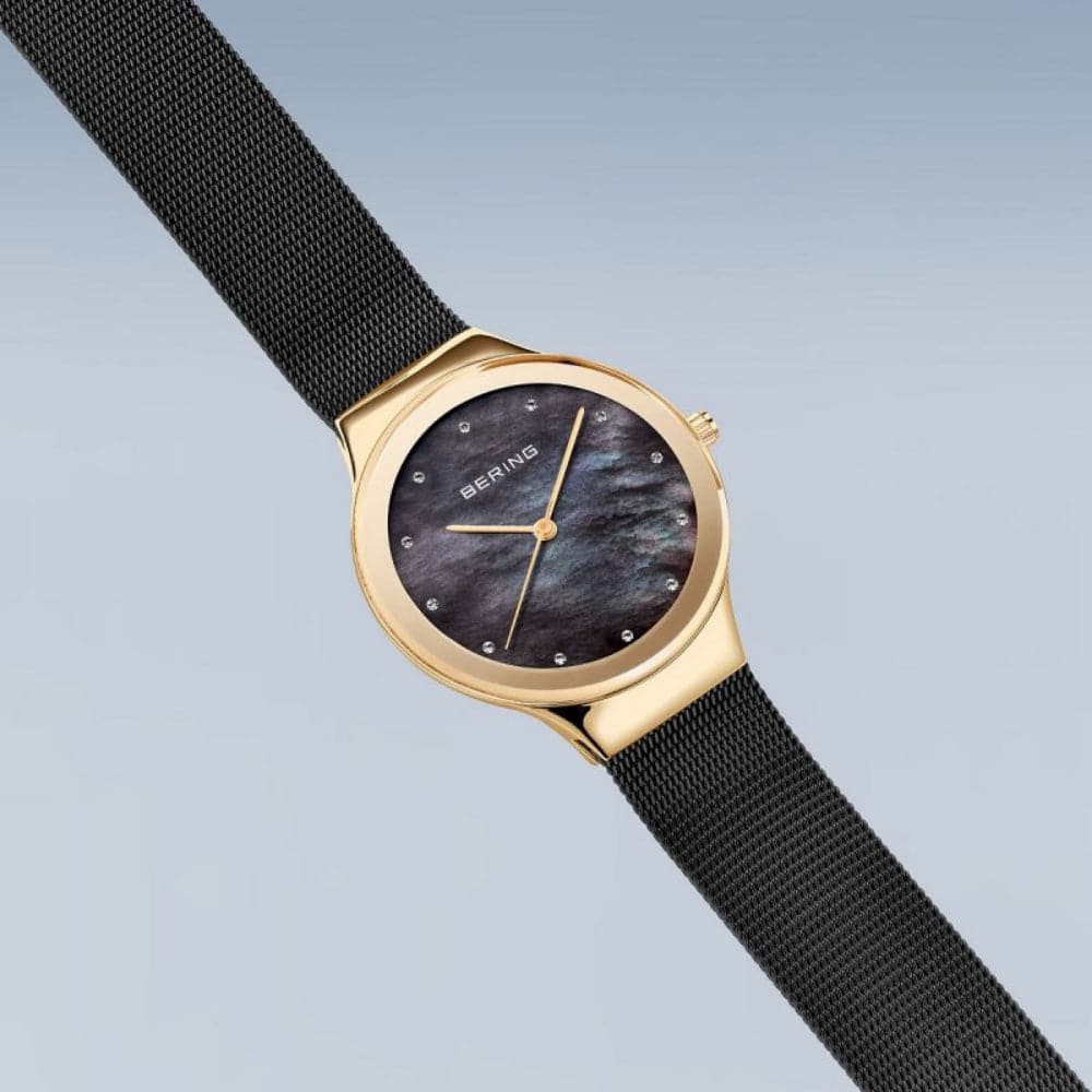 Bering Classic Women's Watch - Black Dial & Milanese Strap 12934-132 | Elegant Timepiece for Office, Party & Everyday Wear