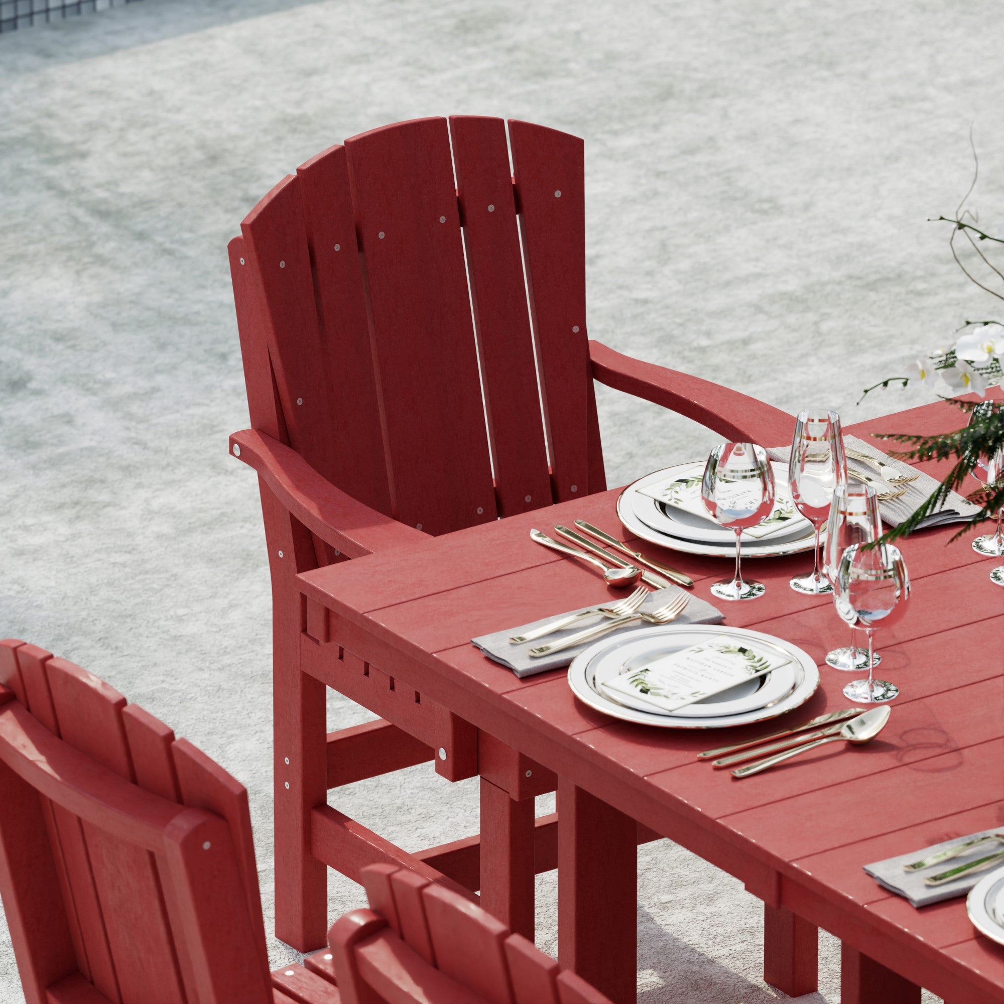 Heritage 7-Piece 44x72 Inch Dining Table Set with Chairs - Perfect for Family Gatherings, Dinner Parties & Outdoor Entertaining
