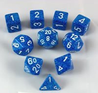 Koplow Water Elemental Dice Set - 10pc for RPG Gaming
