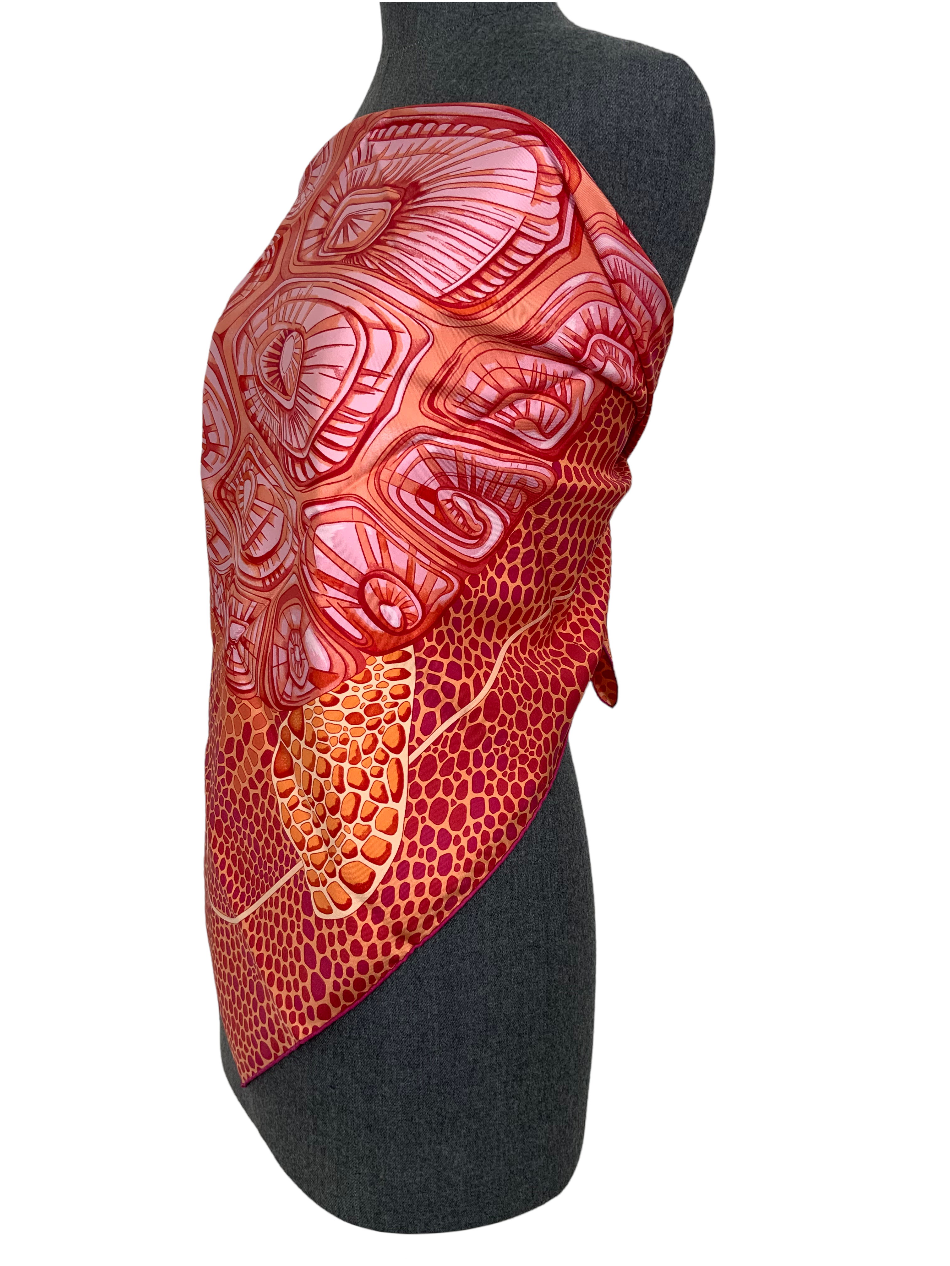HERMES De Madras a Zakynthos Silk Scarf 90 - Luxurious Designer Scarf for Women, Elegant Fashion Accessory for Parties, Weddings & Special Occasions