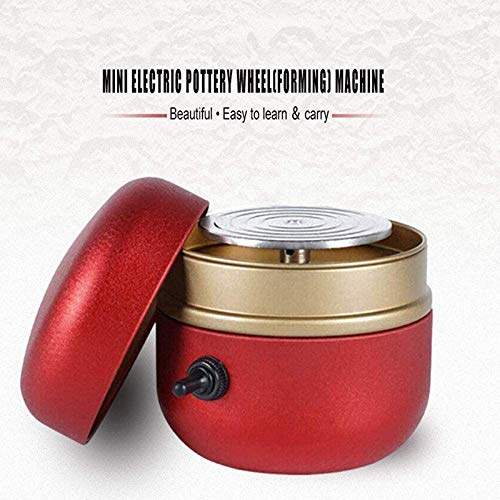 Mini Electric Pottery Wheel Machine for DIY Ceramic & Clay Art - Compact Crafting Tool with Removable Tray - Perfect for Home Studios, Classroom Projects & Beginner Potters
