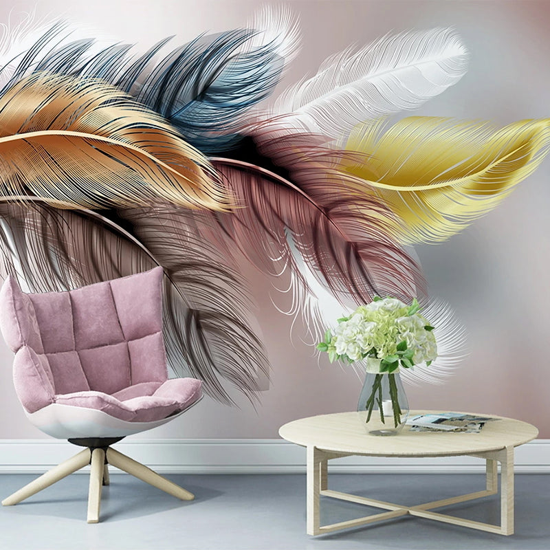 Bright Leaf Wallpaper Murals - Premium Self-Adhesive Wall Decor for Living Room, Bedroom & Office | Transform Your Space with Nature-Inspired Designs