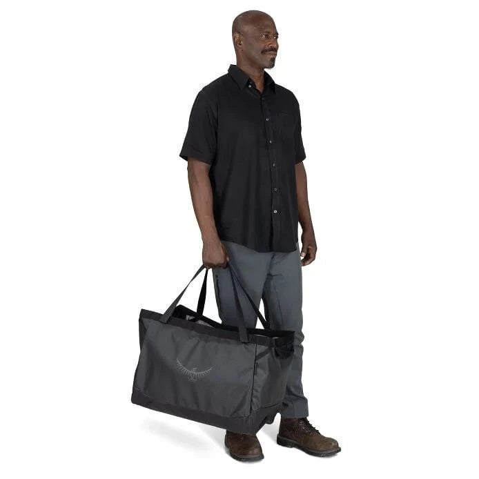 Osprey Transporter Gear Tote 60 - Durable Travel Duffel Bag for Outdoor Adventures, Gym & Weekend Getaways | Water-Resistant Carry-On Luggage for Camping, Hiking & Sports Gear Storage