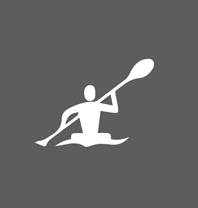 Premium Kayak Paddle Die-Cut Vinyl Decal Sticker - Waterproof for Cars, Trucks, SUVs, Laptops, Bumpers & Windows (4