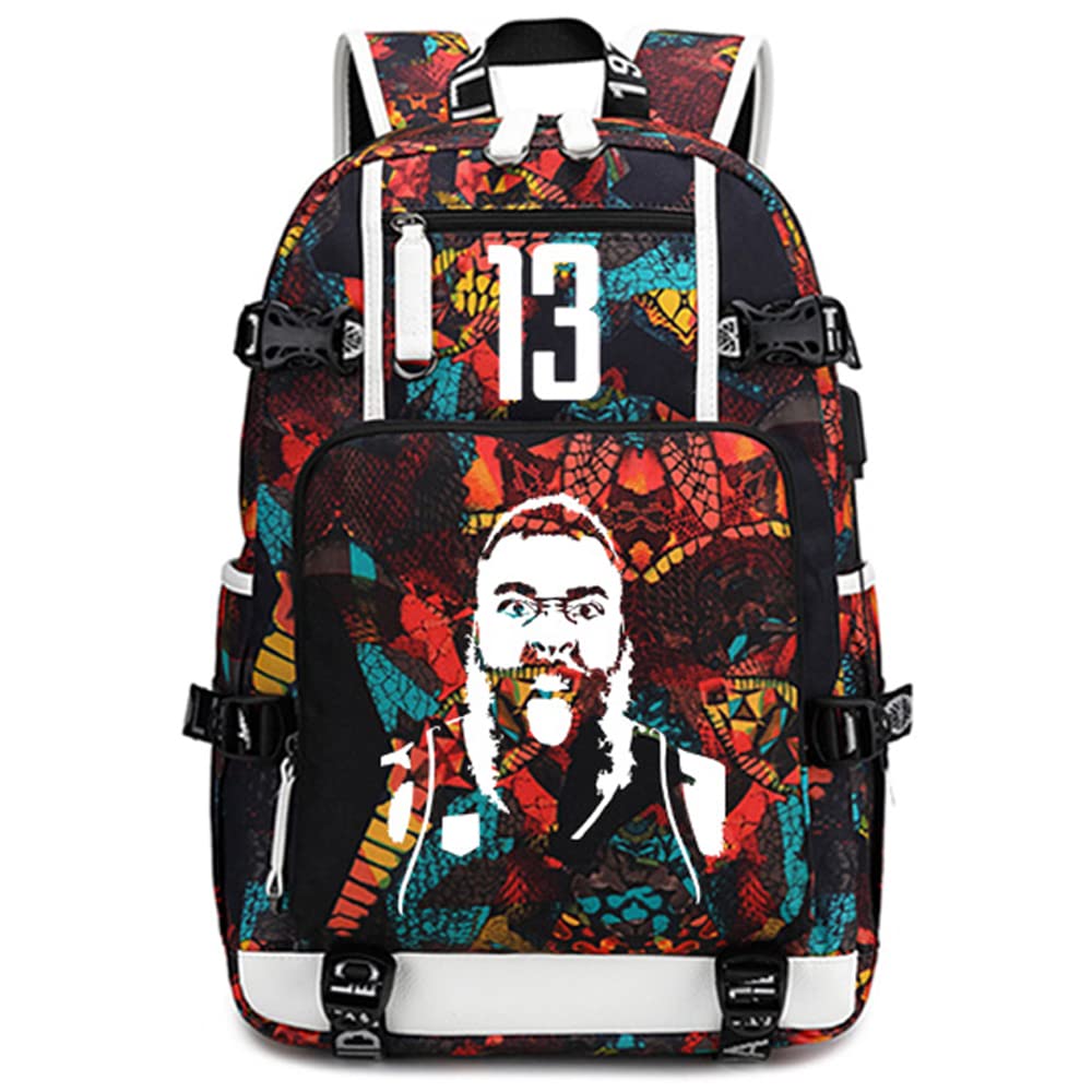 James Harden Luminous Basketball Backpack - Glow in the Dark NBA Fan Gear for Men & Women | Perfect for Travel, Gym & School (Style 2)