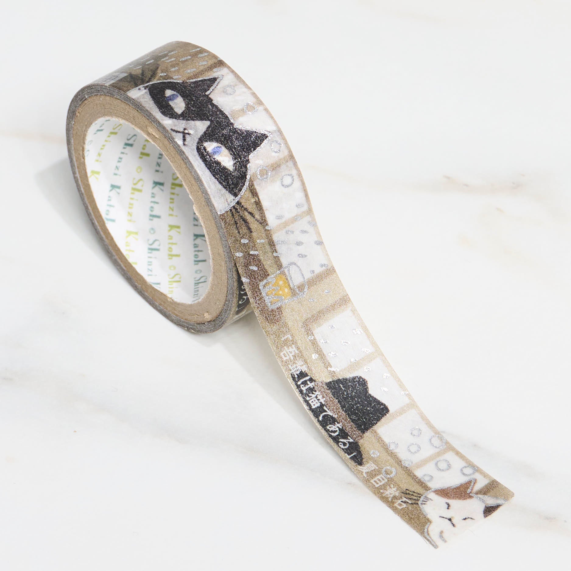 Shinzi Katoh Kirapika Decorative Masking Tape - Walking Through Literature Design, Washi Tape for Scrapbooking, Journaling, DIY Crafts, and Gift Wrapping