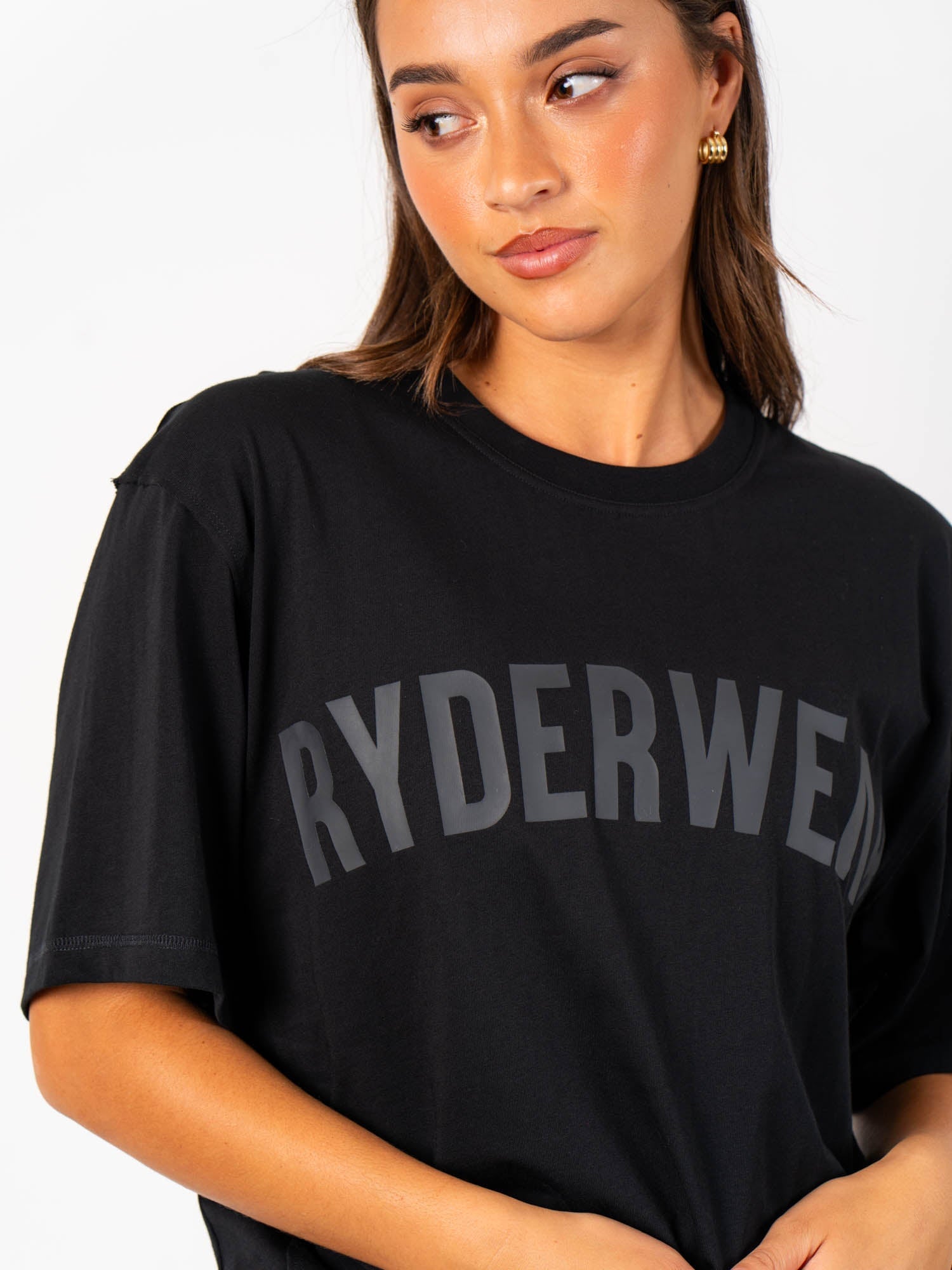 Force Oversized T-Shirt for Men & Women - Black | Comfortable Streetwear & Casual Wear for Everyday Outfits