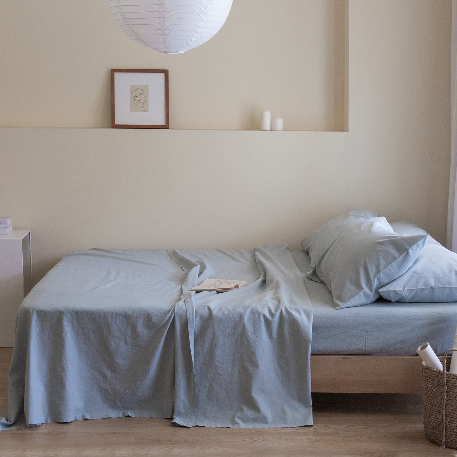 Premium Belgian Linen Sheet Set - 6 Piece (King Size) with 16
