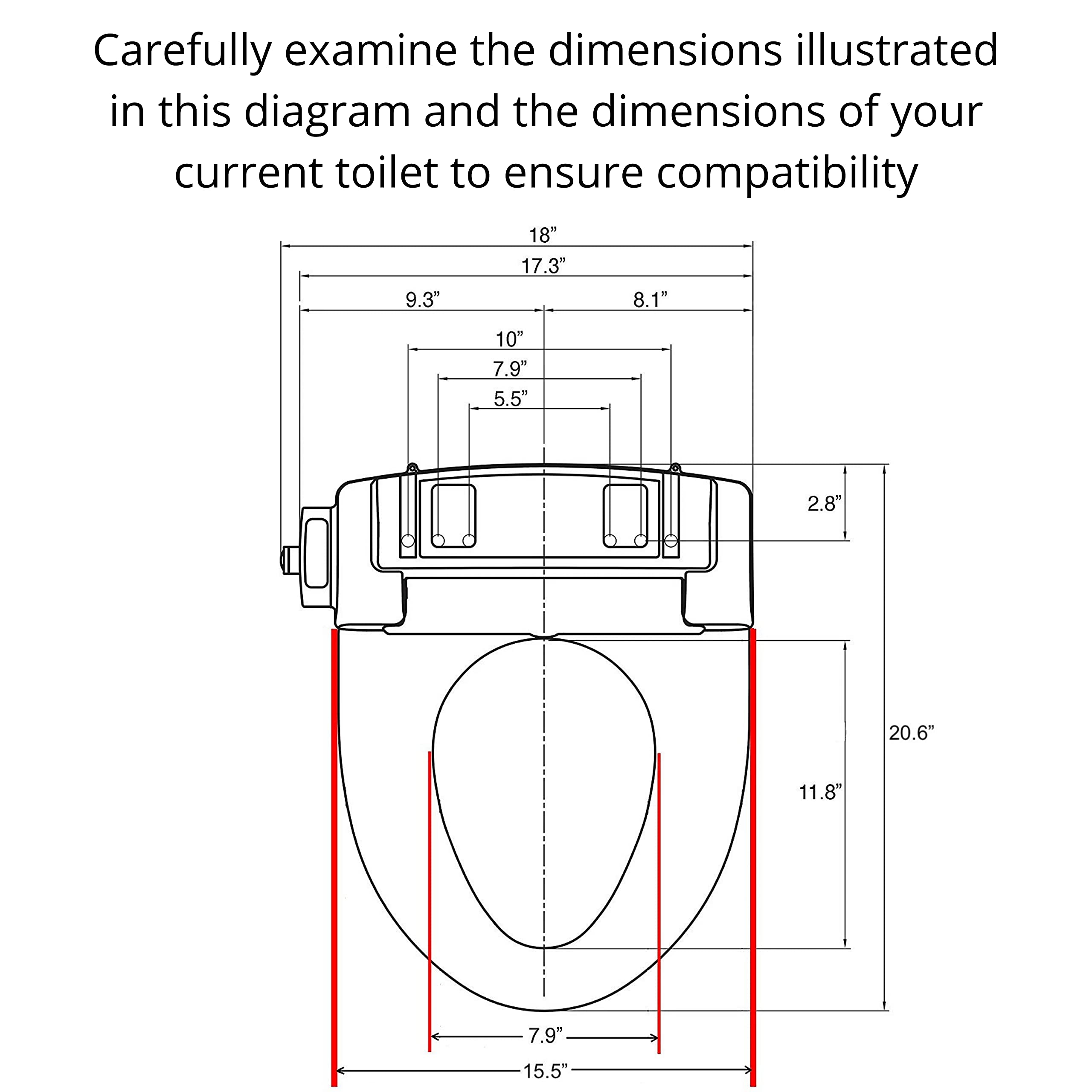 IntelliSeat Smart Bidet Toilet Seat - Adjustable Water Pressure, Warm Water, Heated Seat & Dryer | Elongated Luxury Electric Bidet for Ultimate Comfort | Perfect for Modern Bathrooms & Spa-Like Experience at Home