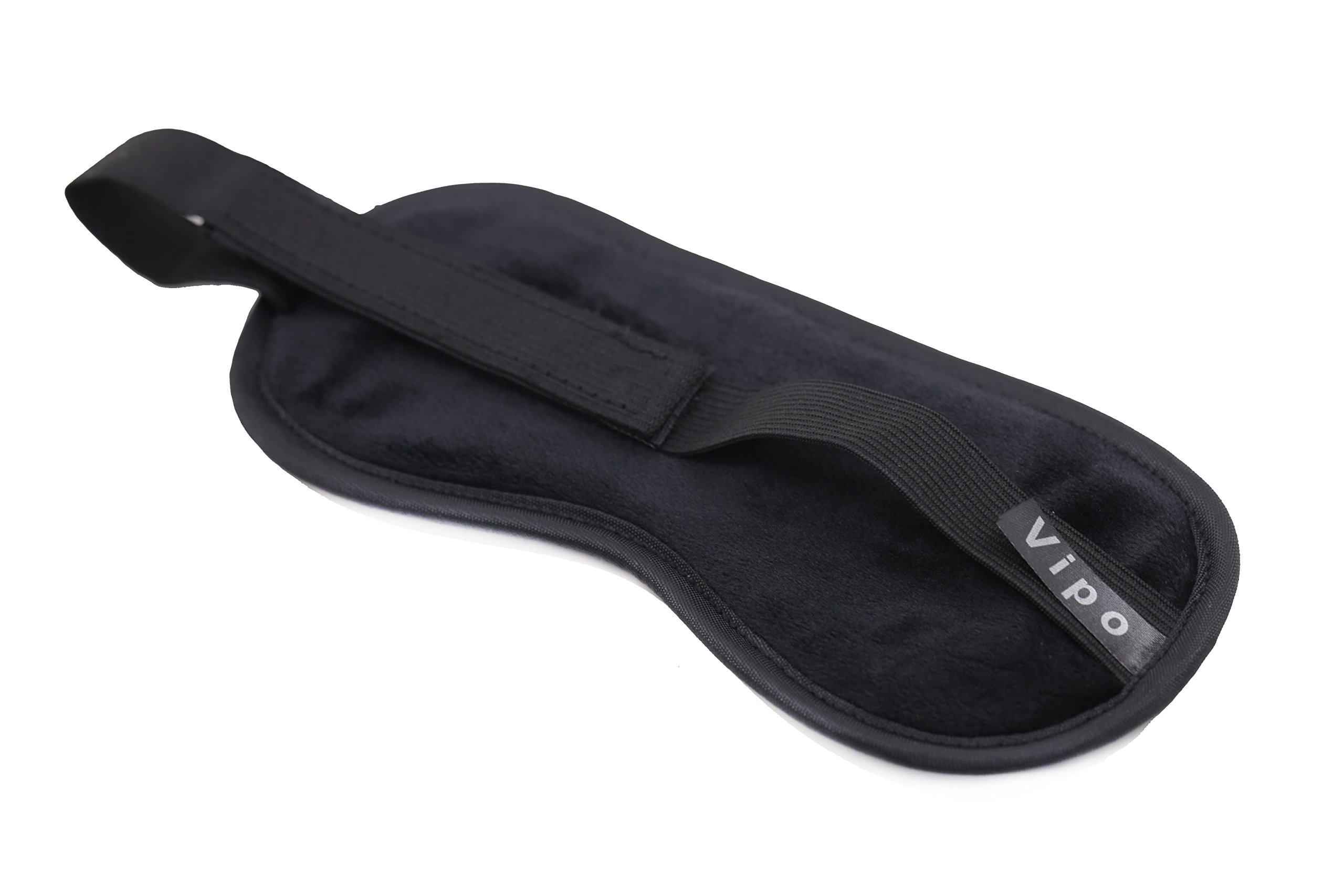 Luxury Soft Velvet Blindfold Eye Mask & Faux Fur Leather Handcuffs Set for Adults - Black - Perfect for Sensual Play, BDSM, Couples Games and Romantic Nights