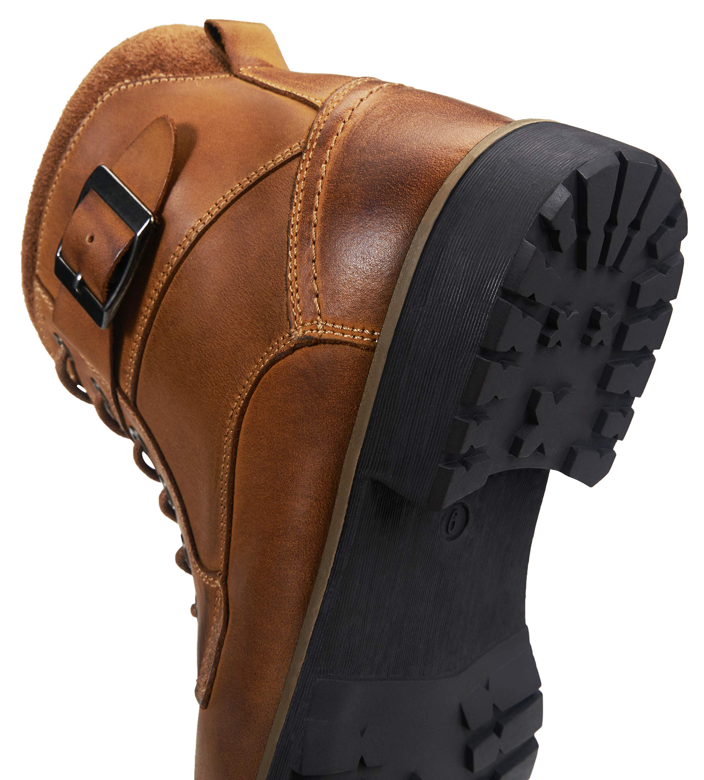 Vostey Men's Casual Motorcycle Combat Ankle Boots - Stylish Dress Boots for Everyday Wear & Outdoor Adventures