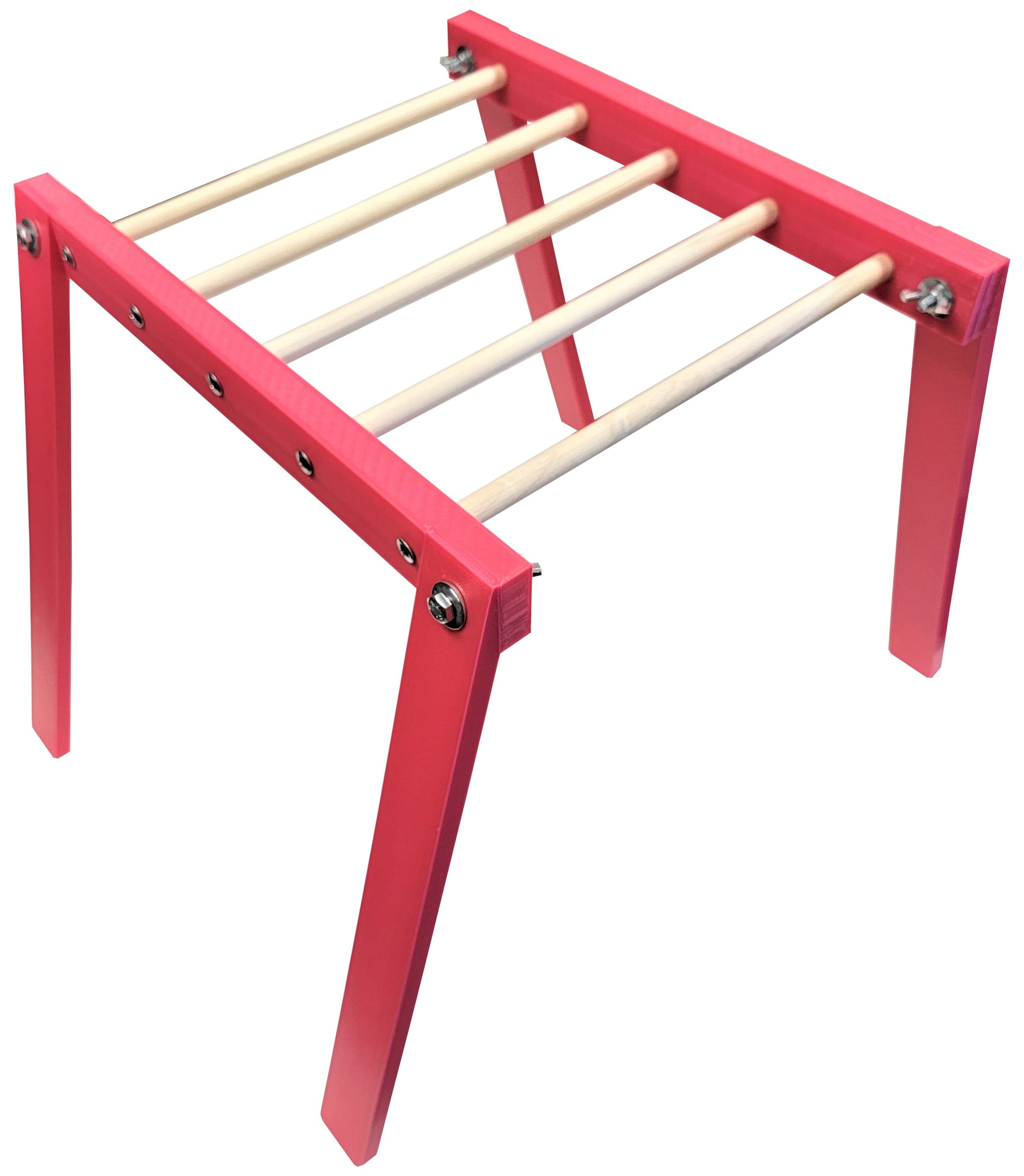 20.5 Inch Pink Chicken Monkey Bars - Durable Poultry Perch for Coops, Cages & Playtime | Perfect for Hens, Roosters & Small Birds