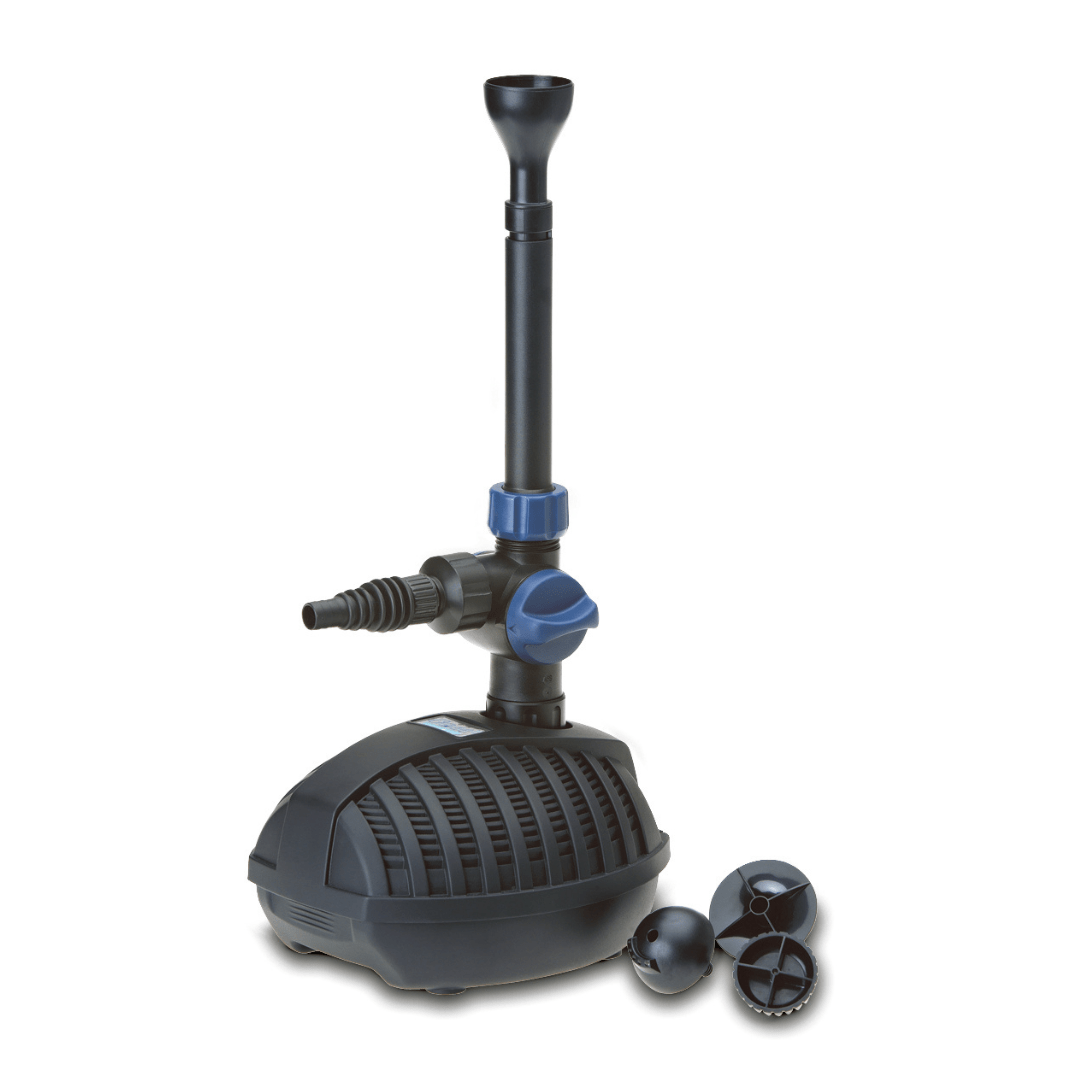 OASE Aquarius Fountain Set Classic - 750 to 4500L/H Water Flow with 10m Wire | Outdoor Garden Pond Waterfall Pump for Decoration & Aeration