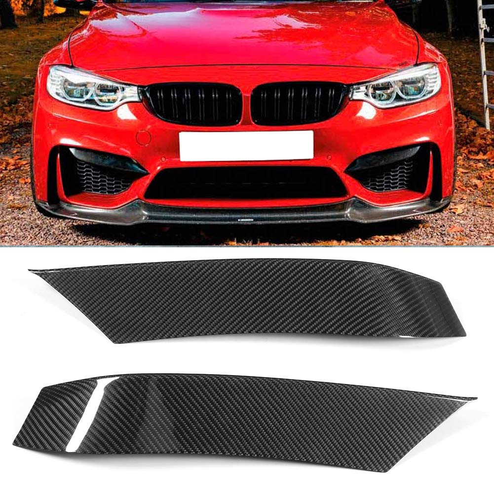 KIMISS Carbon Fiber Front Bumper Cover & Air Vent Eyelid for BMW F80 F82 M3 M4 - High Performance Car Styling Accessories for Street Racing & Show Cars