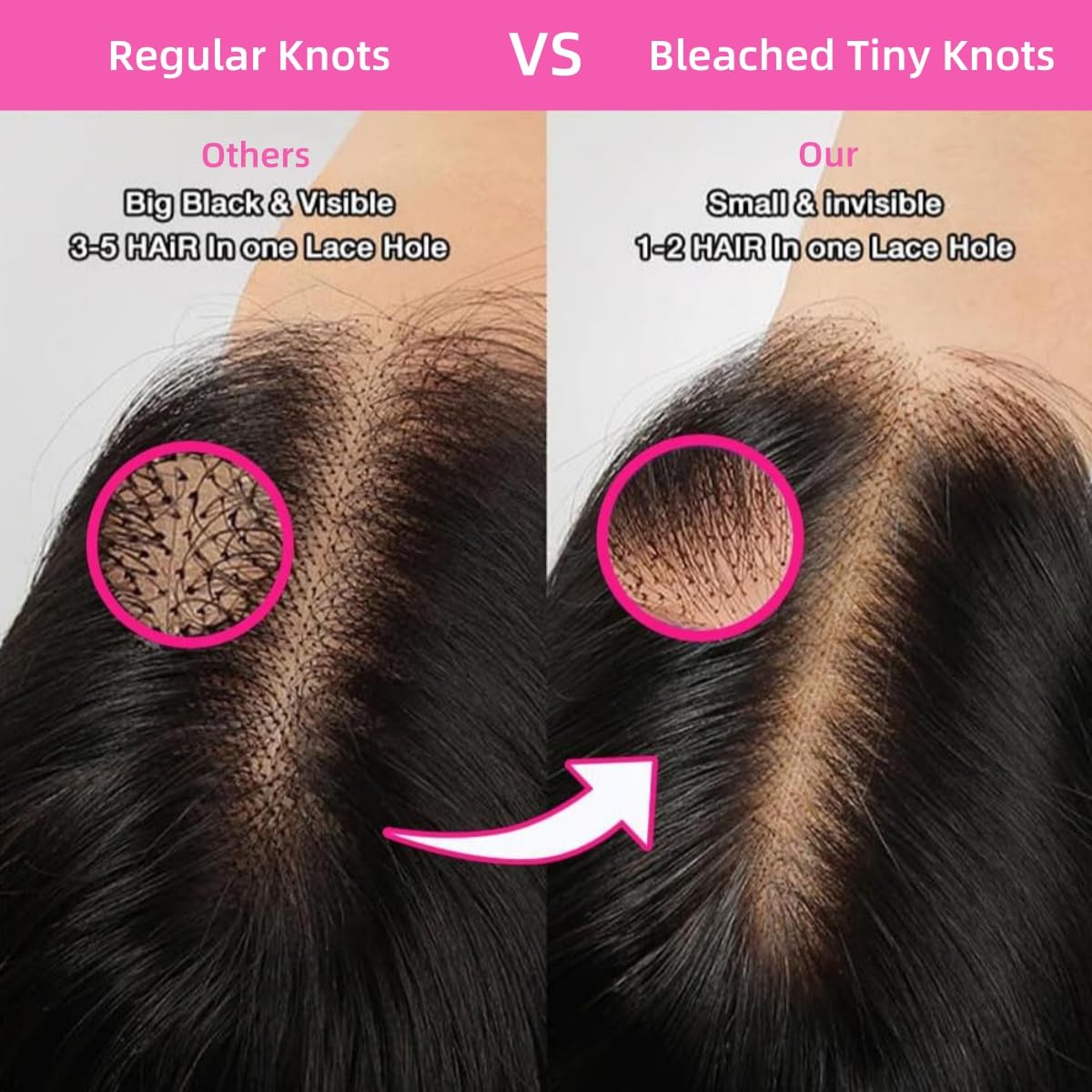 5x5 HD Lace Closure Wigs 100% Human Hair 220 Density Pre Bleached Tiny Knots Glueless Deep Wave Wig 24 Inch - Ready to Wear Curly Wigs for Black Women | Natural Look for Daily Wear & Special Occasions
