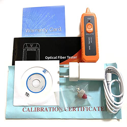 Professional Mini OTDR Fiber Optic Reflectometer - 9-in-1 Function with VFL, OLS, OPM & Event Map | 24dB Range for 64km Fiber Cable & Ethernet Testing | Ideal for Network Installation, Maintenance & Troubleshooting