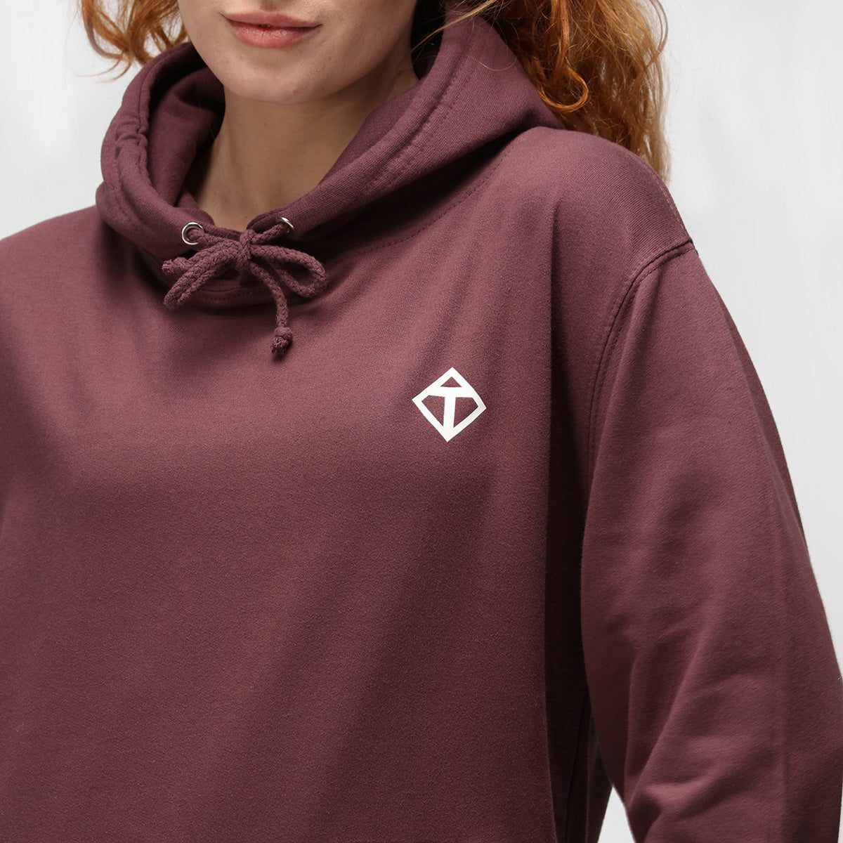 Wild Mulberry Diamond Hoodie - Stylish & Comfortable Women's Pullover Sweatshirt for Casual Wear, Gym, and Outdoor Activities