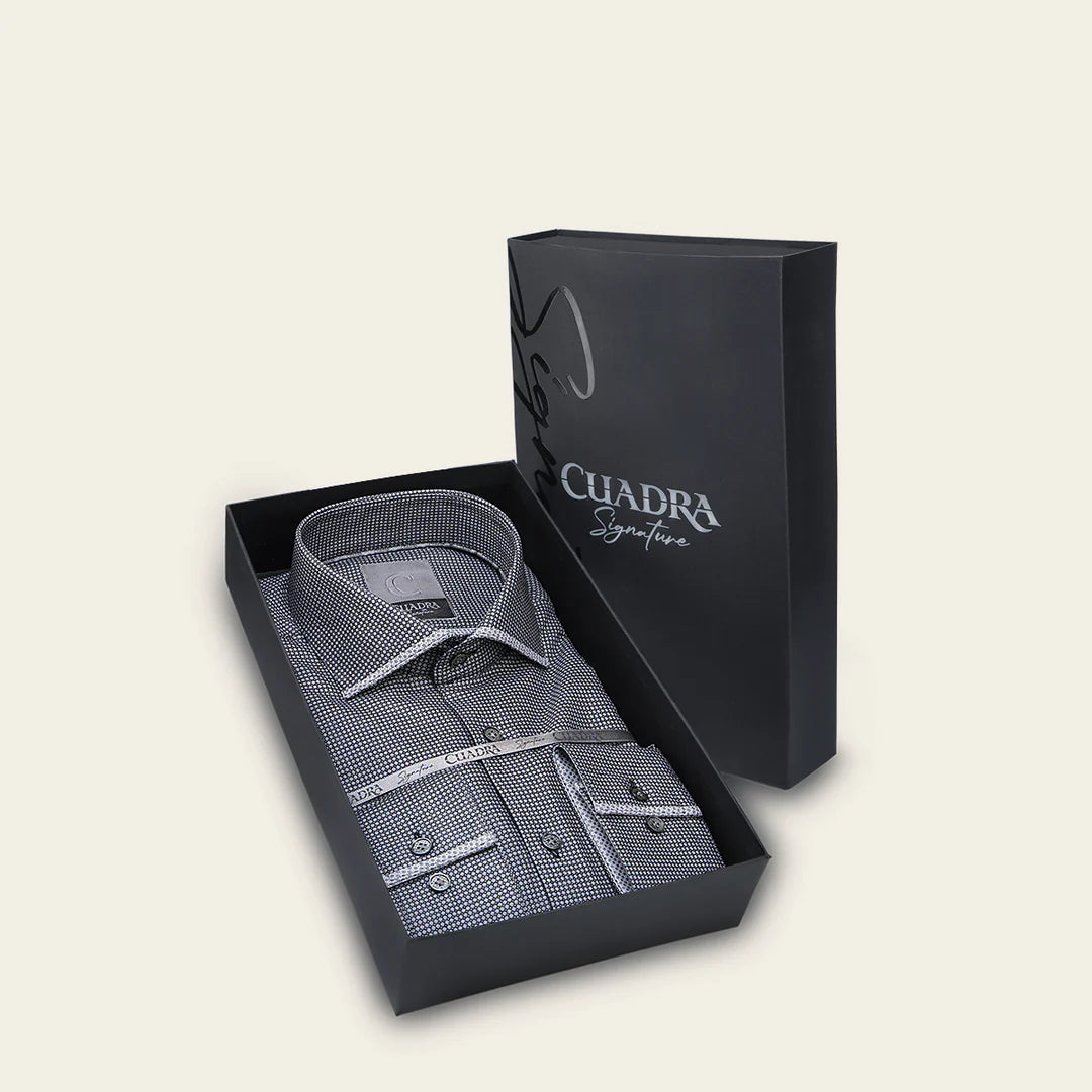 Cuadra Black Casual Fashion Cotton Shirt for Men - Breathable & Stylish Men's Button-Down Shirt for Office, Travel & Everyday Wear | CMS0103