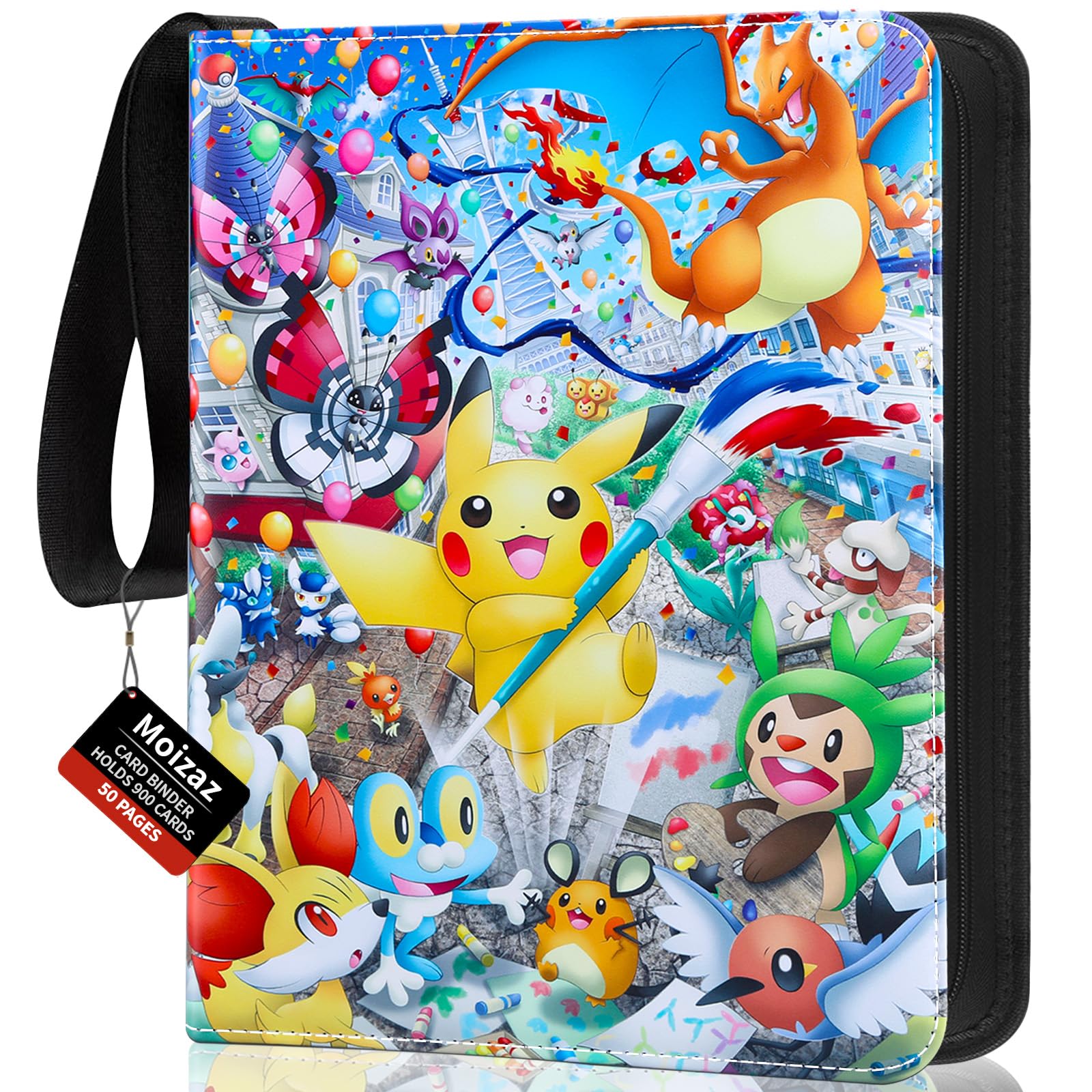 900-Card Binder - 9 Pocket Trading Card Album with 50 Double-Sided Pages - Removable Card Collection Folder for MTG, TCG & Collectible Cards - Perfect for Game Nights, Tournaments & Card Storage