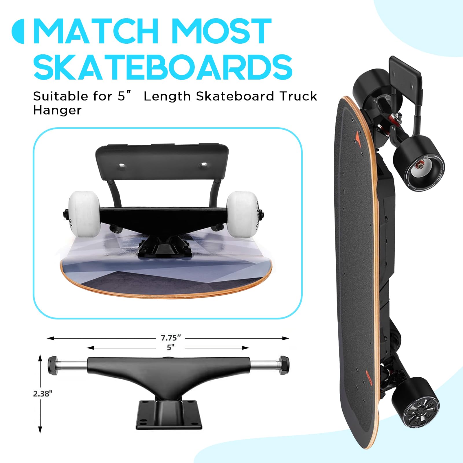 Vowcarol Skateboard Wall Mount Hook - Storage Rack for Skateboards at Home