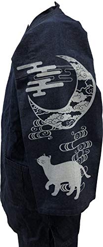 Navy Cat and Moon Clouds With Left Sleeve 118